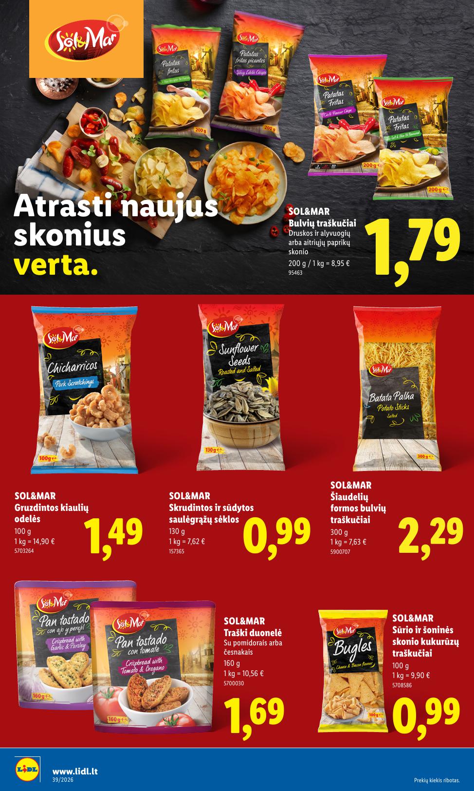 Naujausias LIDL kaininis katalogas 2026.09.21 - 2026.09.27
