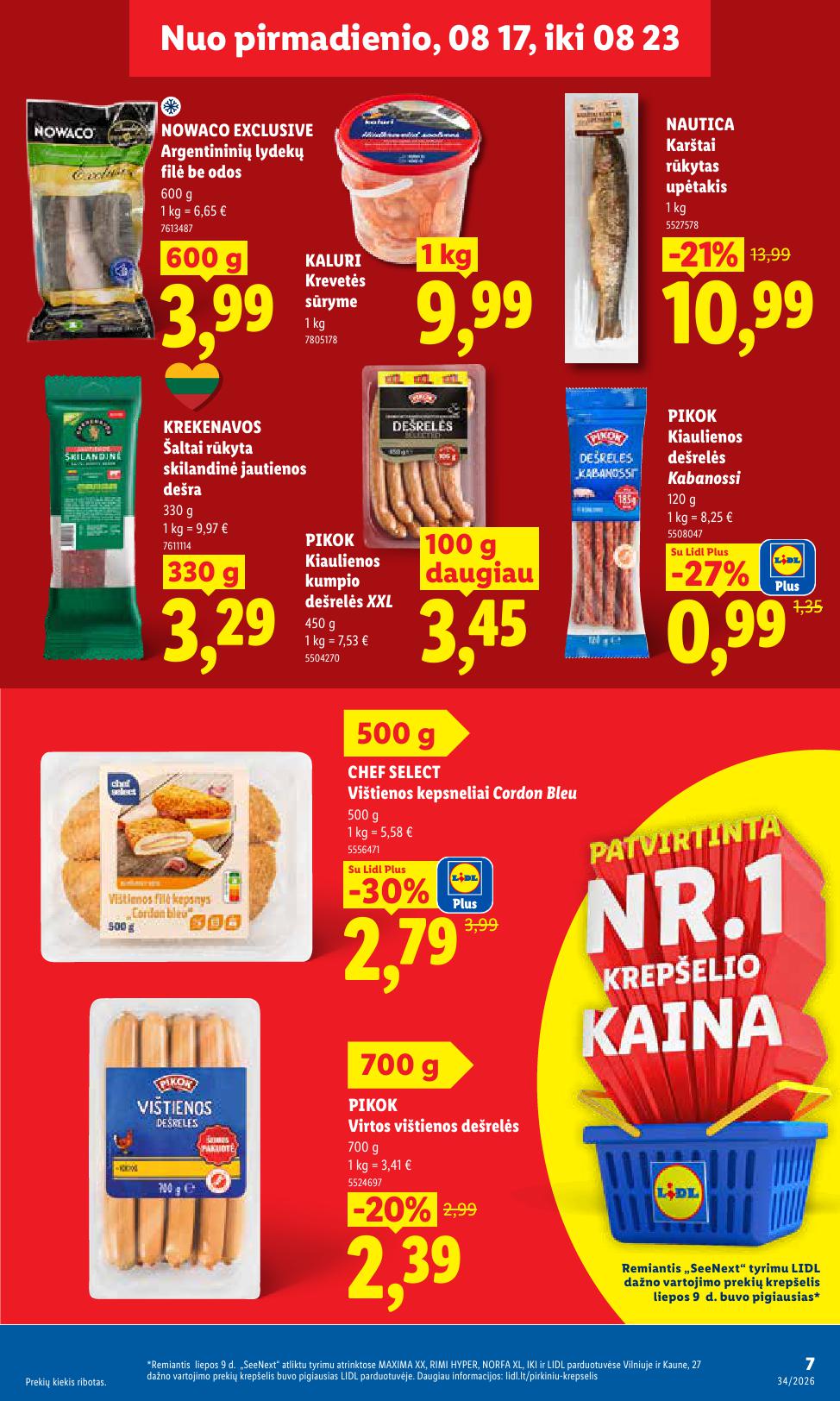 Naujausias LIDL kaininis katalogas 2026.08.17 - 2026.08.23