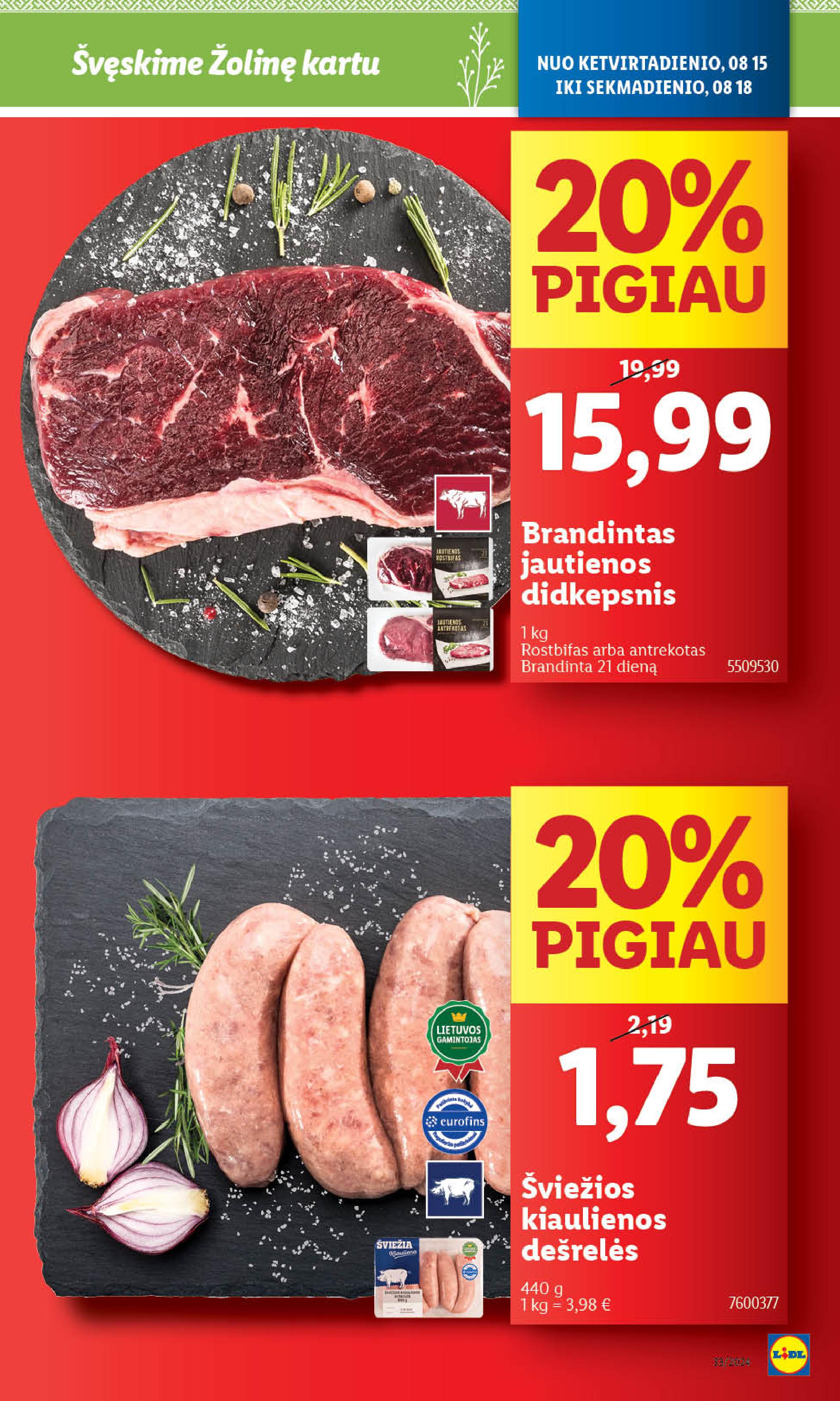 Naujausias LIDL kaininis katalogas 2024.08.12 - 2024.08.18