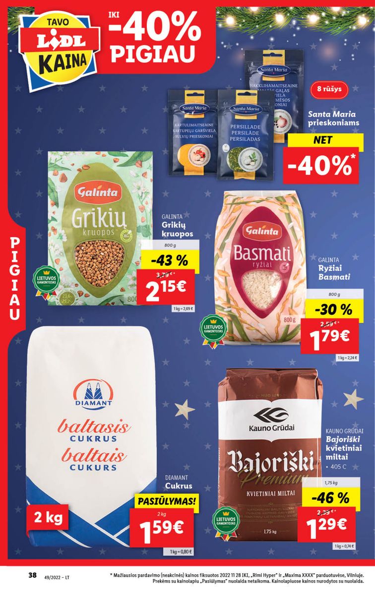 Naujausias LIDL kaininis katalogas 2022.12.05 - 2022.12.11