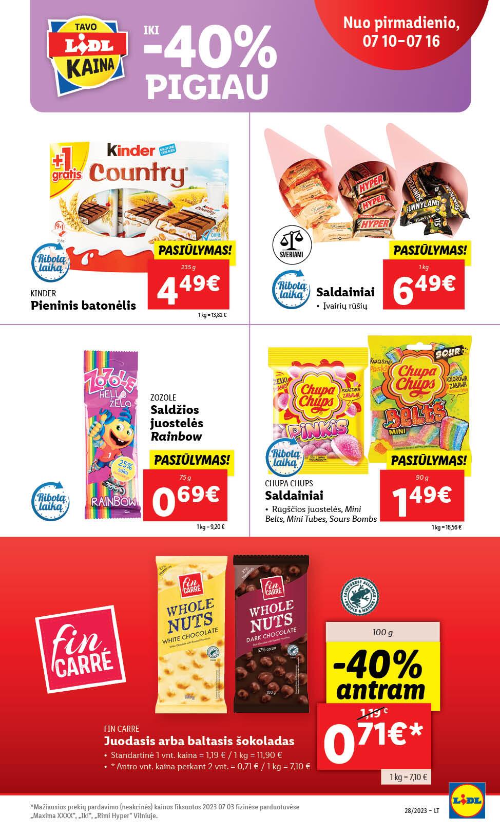 Naujausias LIDL kaininis katalogas 2023.07.10 - 2023.07.16