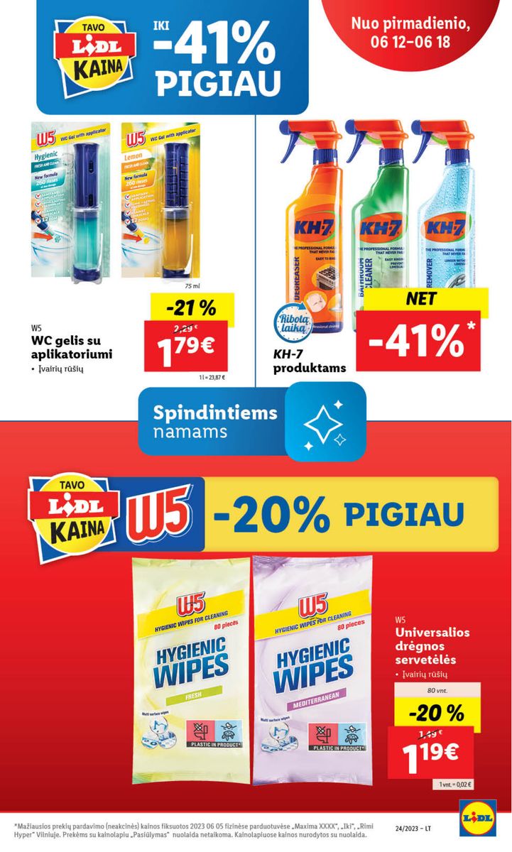 Naujausias LIDL kaininis katalogas 2023.06.12 - 2023.06.18