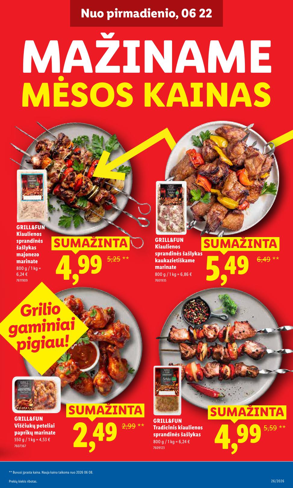 Naujausias LIDL kaininis katalogas 2026.06.22 - 2026.06.28