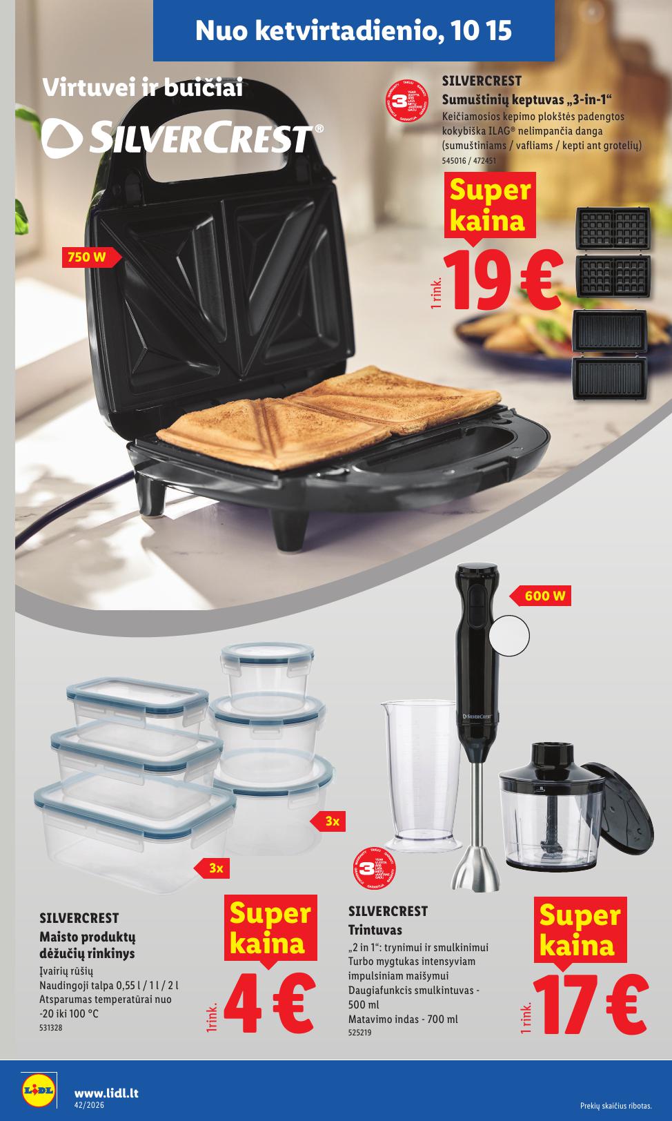 LIDL ne maisto prekių leidinys 2026.10.12 - 2026.10.18