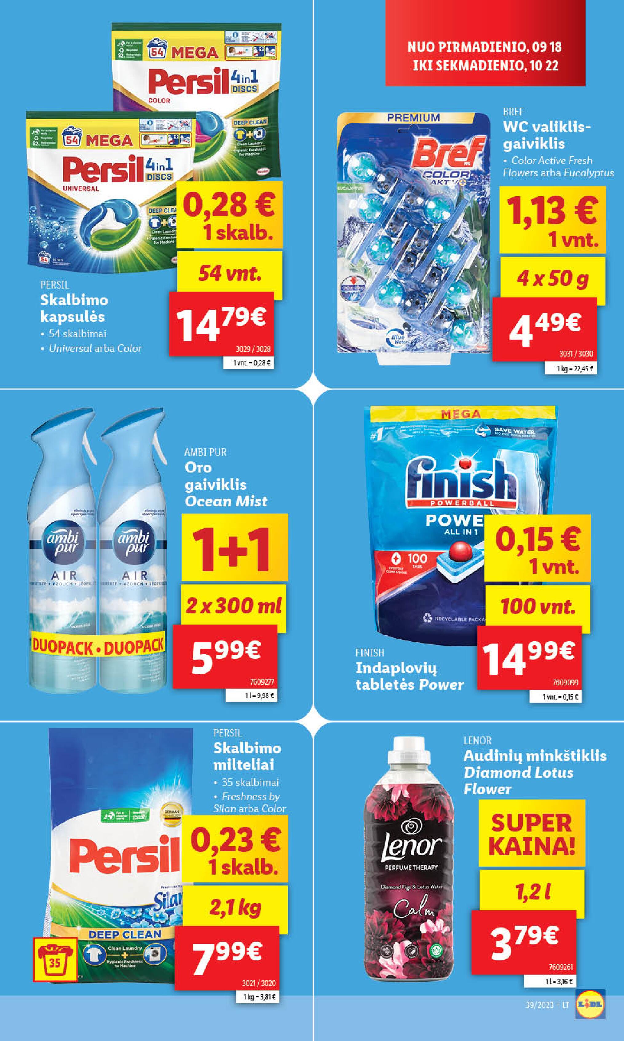 Naujausias LIDL kaininis katalogas 2023.09.25 - 2023.10.01