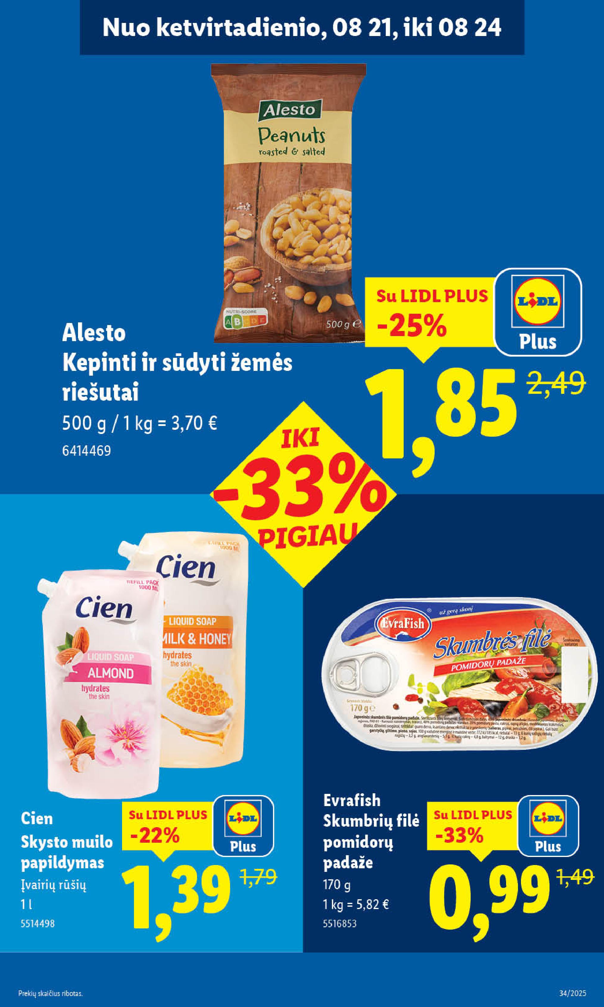 Naujausias LIDL kaininis katalogas 2025.08.18 - 2025.08.24