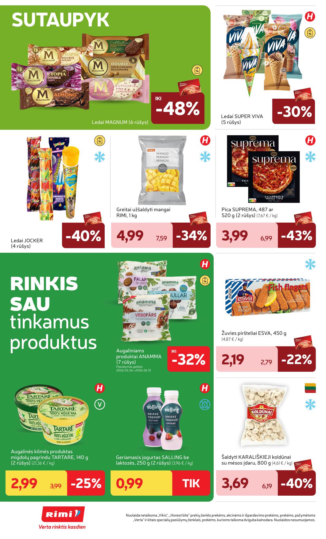 Naujausias RIMI kaininis katalogas 2026.06.02 - 2026.06.08