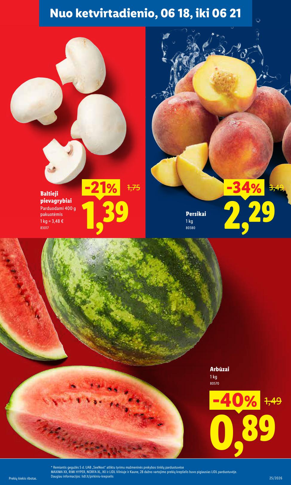 Naujausias LIDL kaininis katalogas 2026.06.15 - 2026.06.21