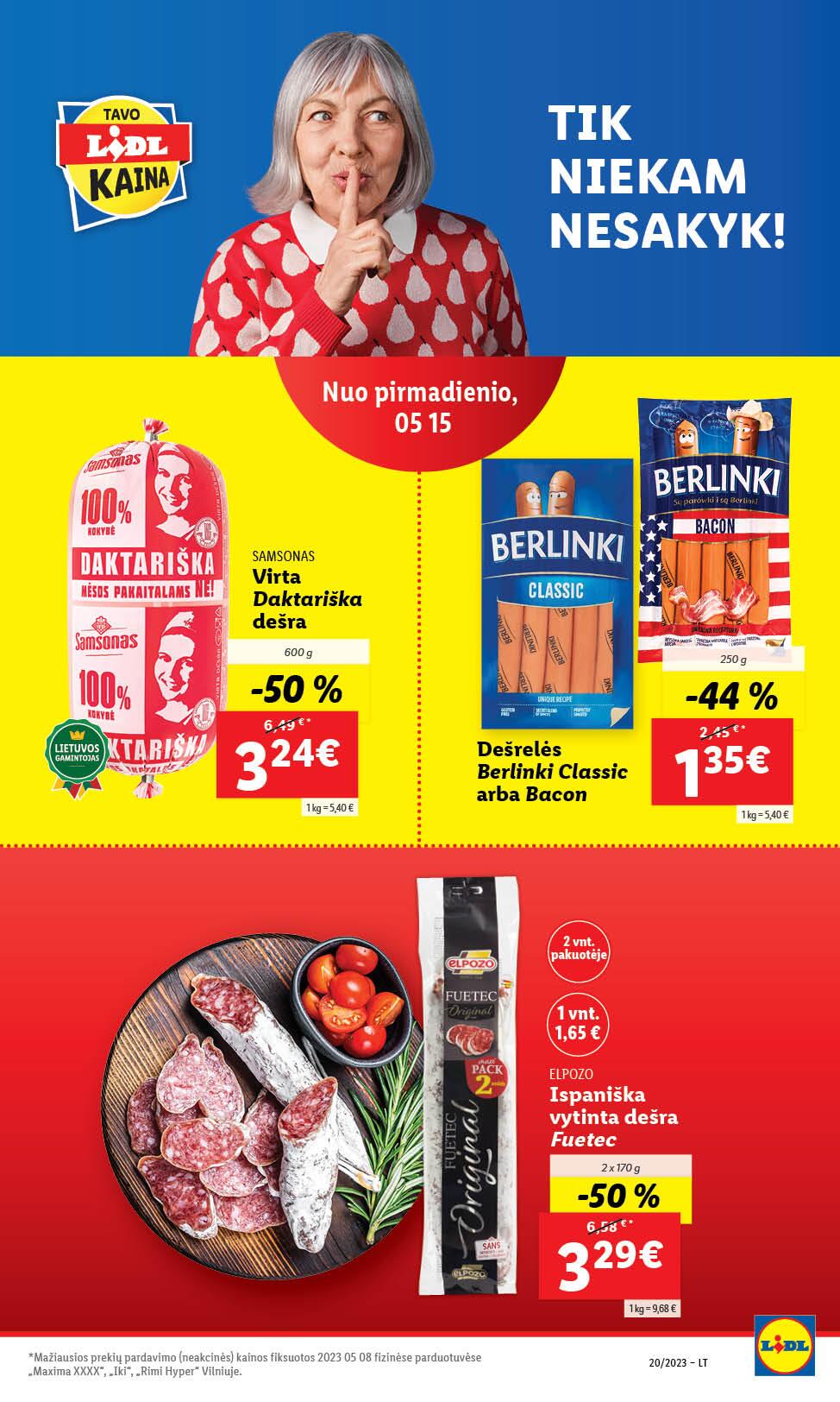 Naujausias LIDL kaininis katalogas 2023.05.15 - 2023.05.21