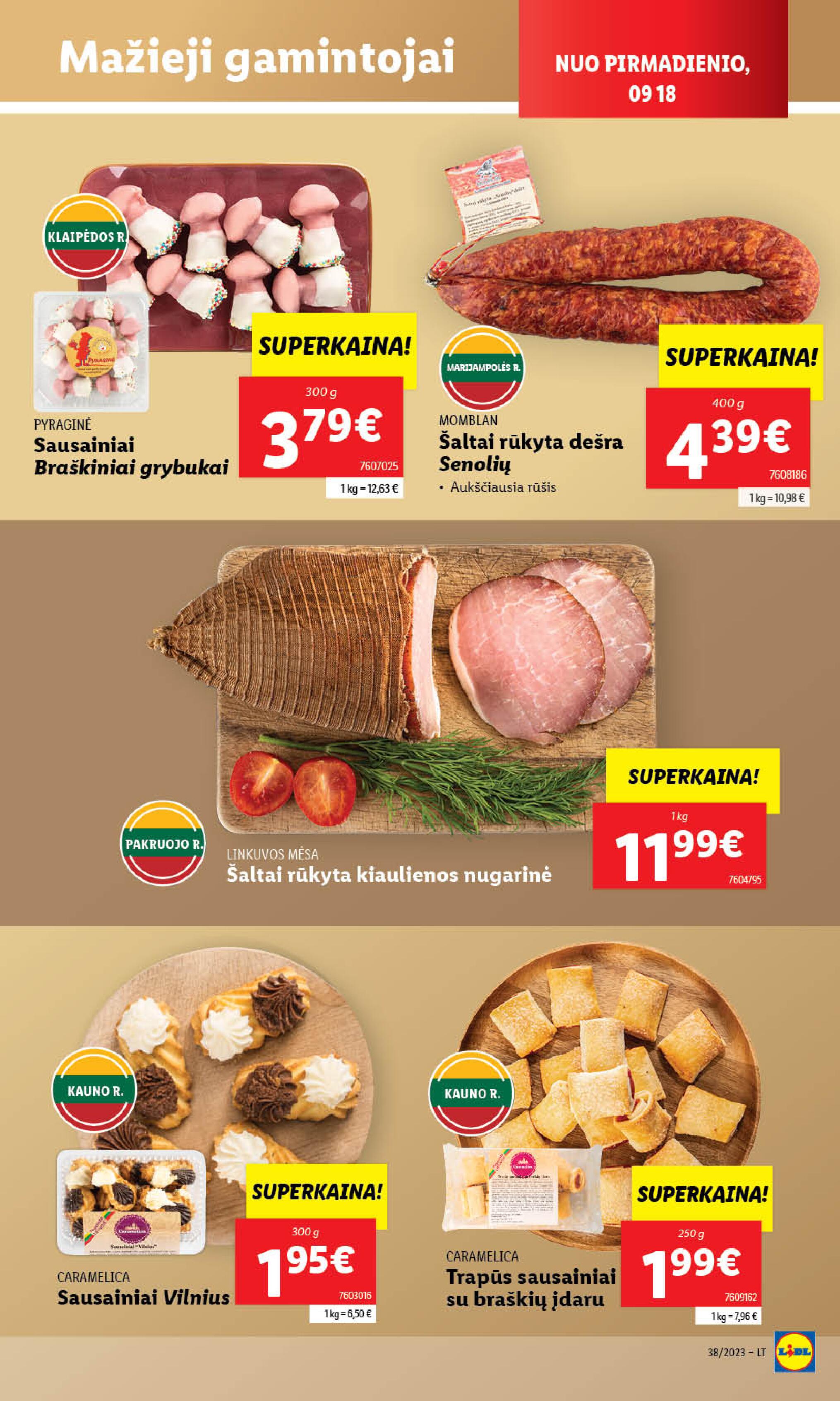 Naujausias LIDL kaininis katalogas 2023.09.18 - 2023.09.24