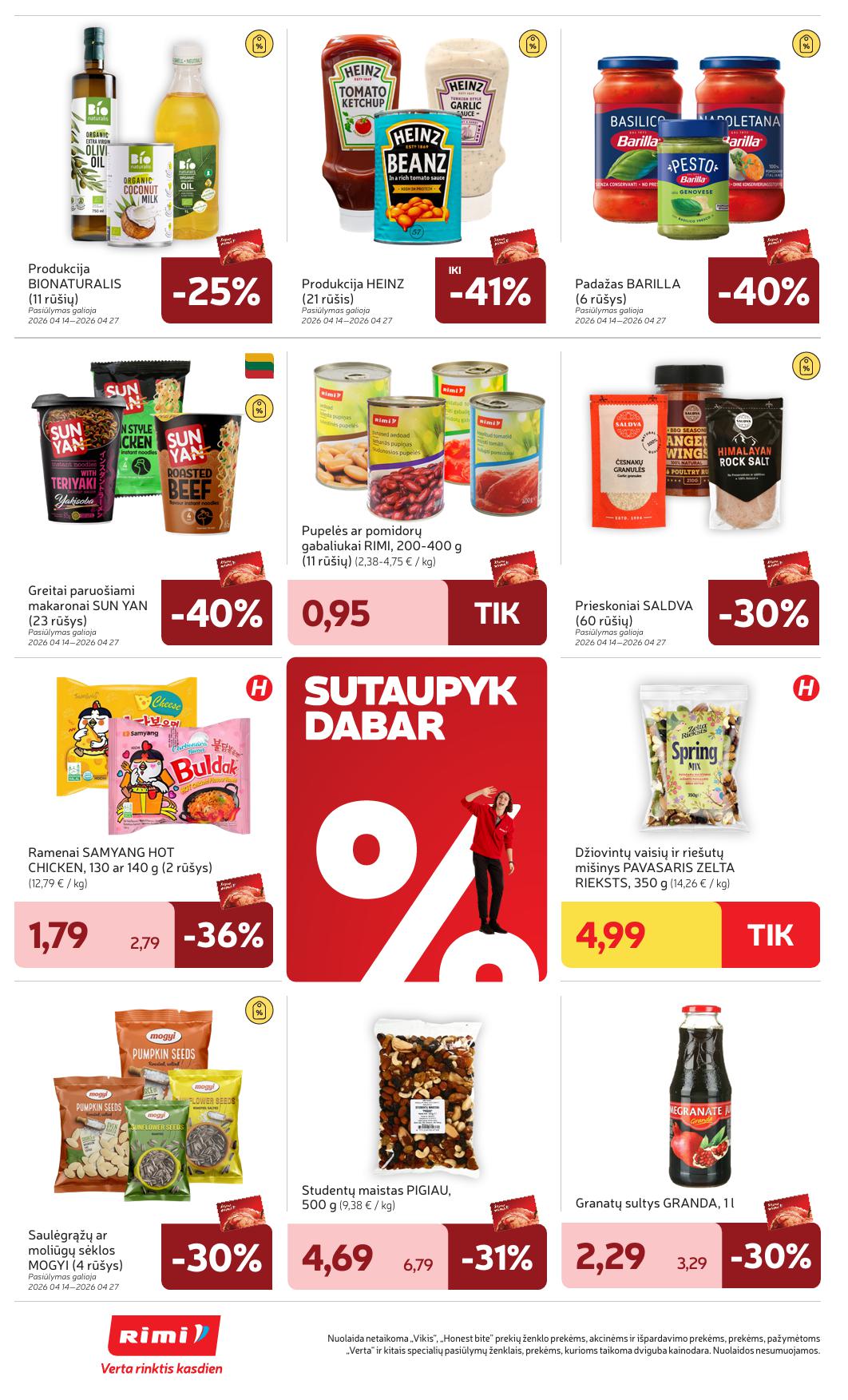 RIMI akcijų ir nuolaidų leidinys Nr.17 2026.04.21  - 2026.04.27