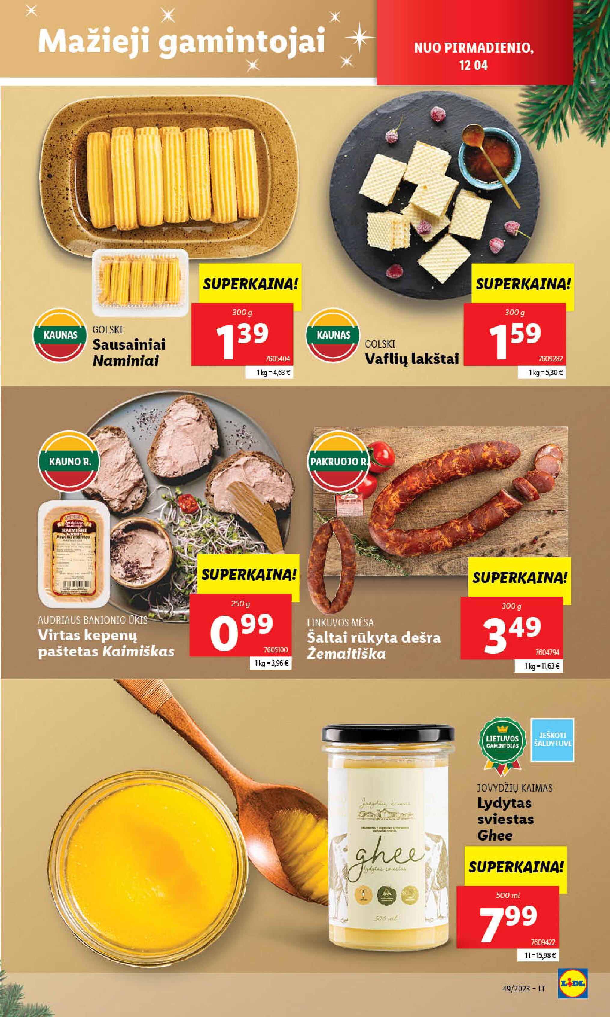 Naujausias LIDL kaininis katalogas 2023.12.04 - 2023.12.10
