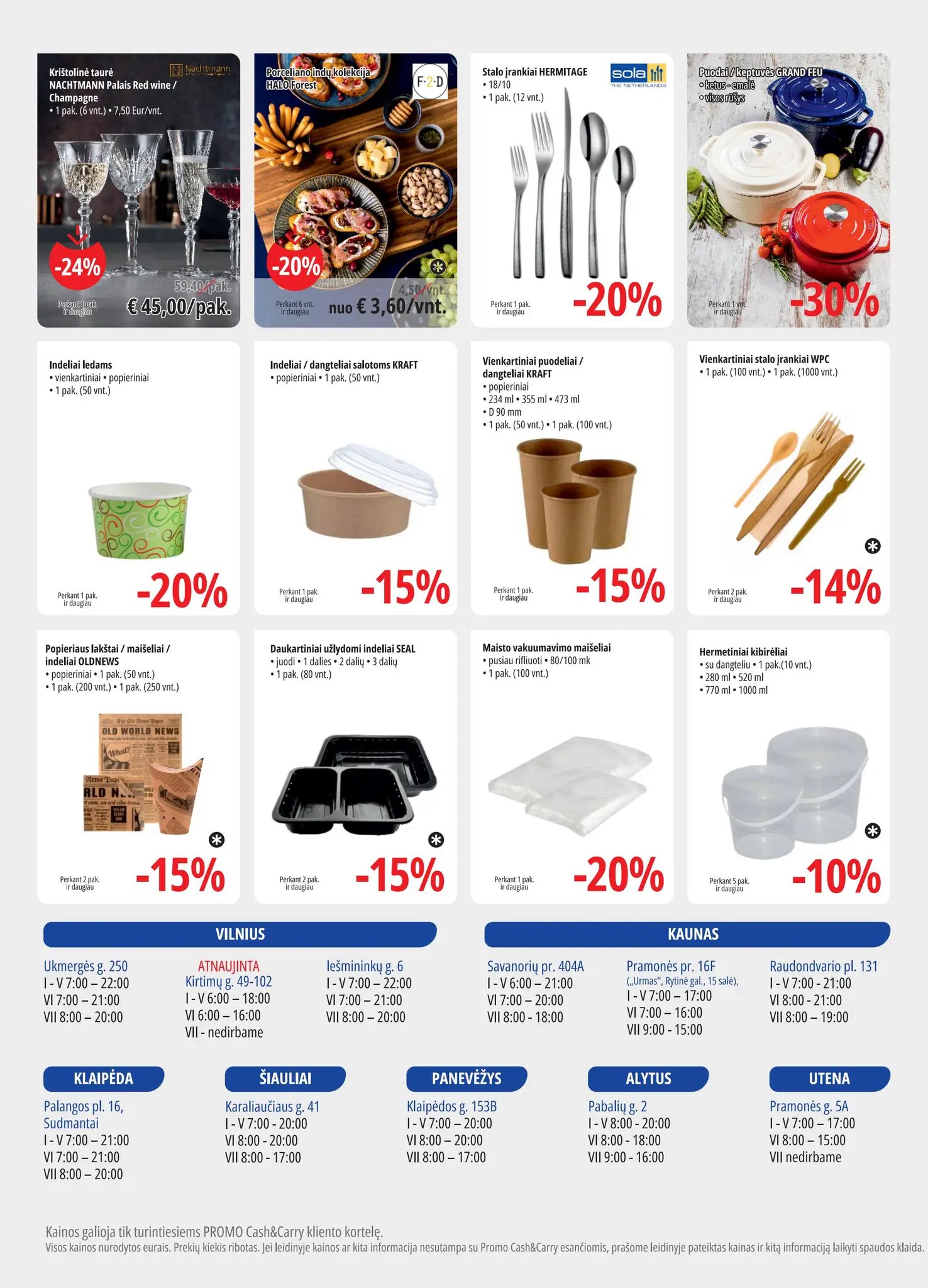 Naujas PROMO Cash&Carry leidinys nuo 2025.08.06 iki 2025.08.19