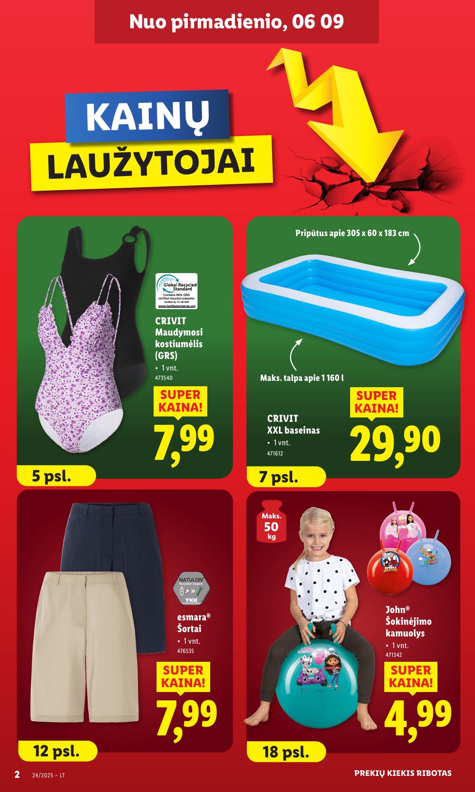LIDL ne maisto prekių leidinys 2025.06.09 - 2025.06.15