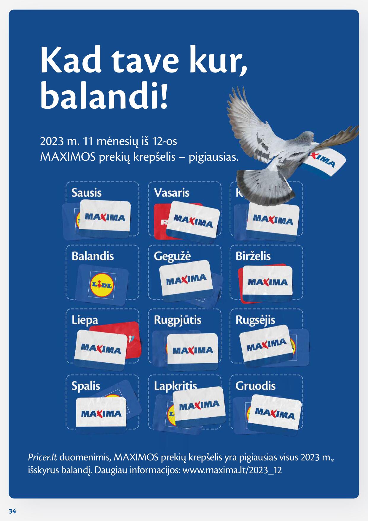 Naujausias MAXIMA kaininis katalogas 2024.01.23 - 2024.01.29