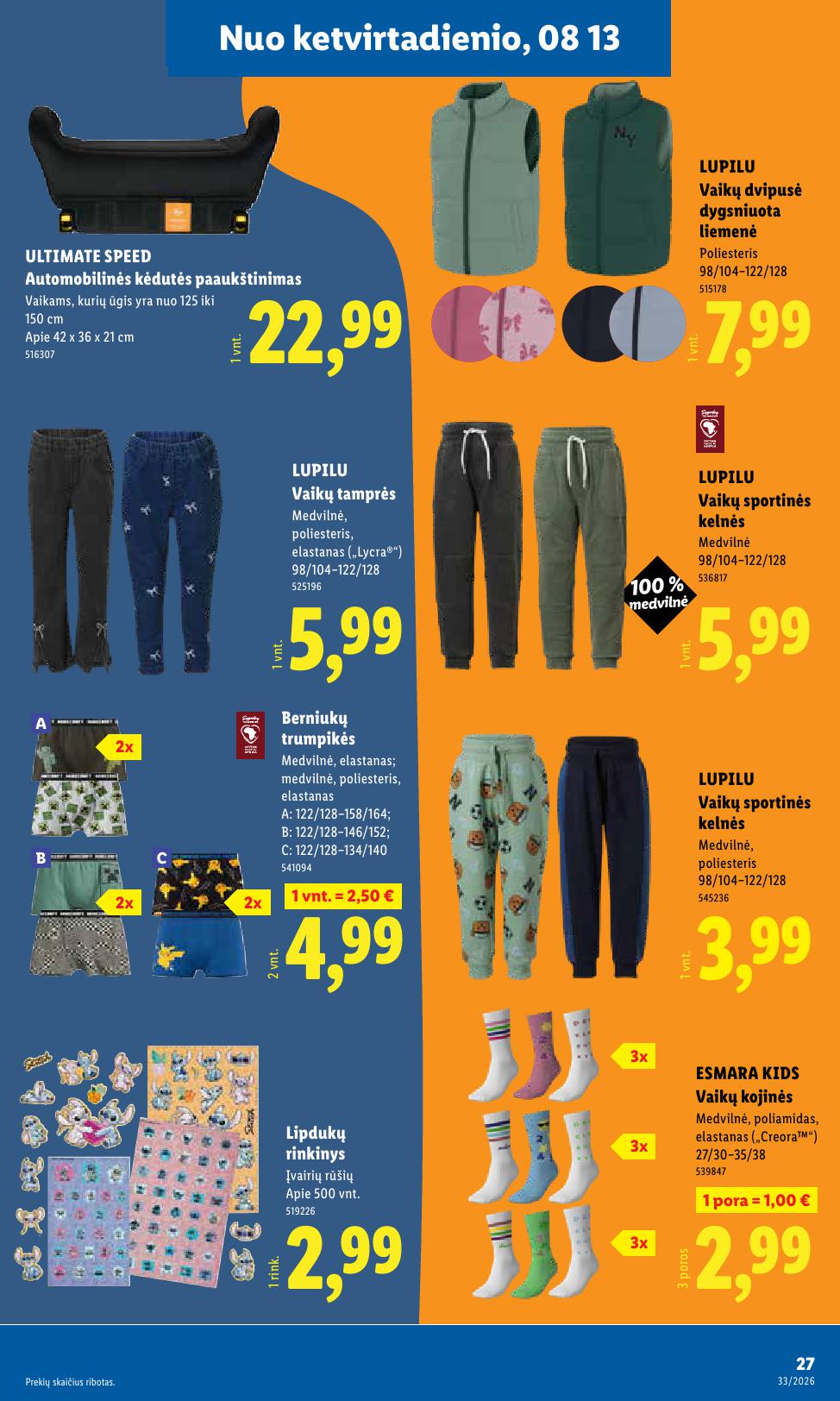 LIDL ne  maisto prekių leidinys 2026.08.10 - 2026.08.16