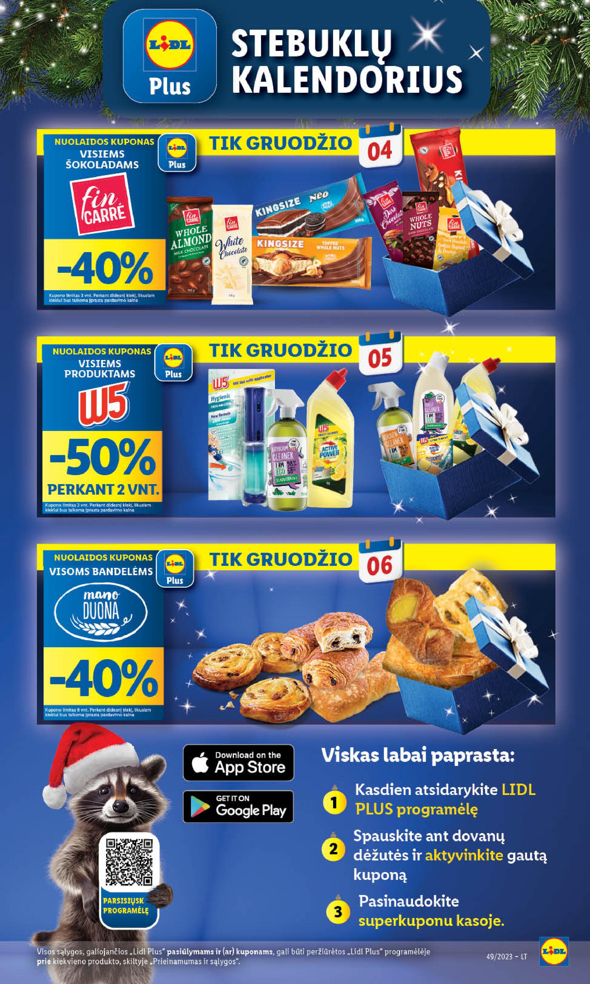 Naujausias LIDL kaininis katalogas 2023.12.04 - 2023.12.10