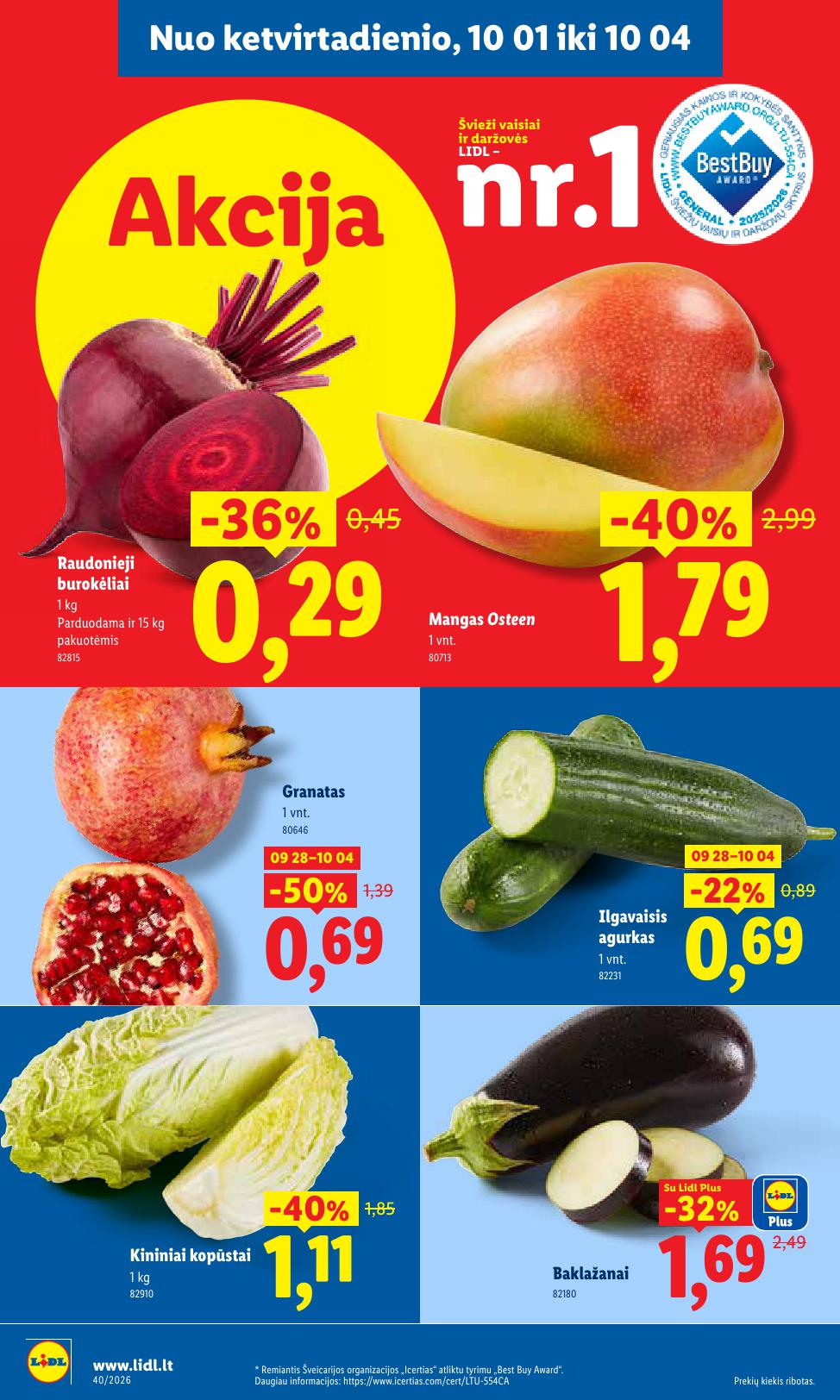 Naujausias LIDL kaininis katalogas 2026.09.28 - 2026.10.04