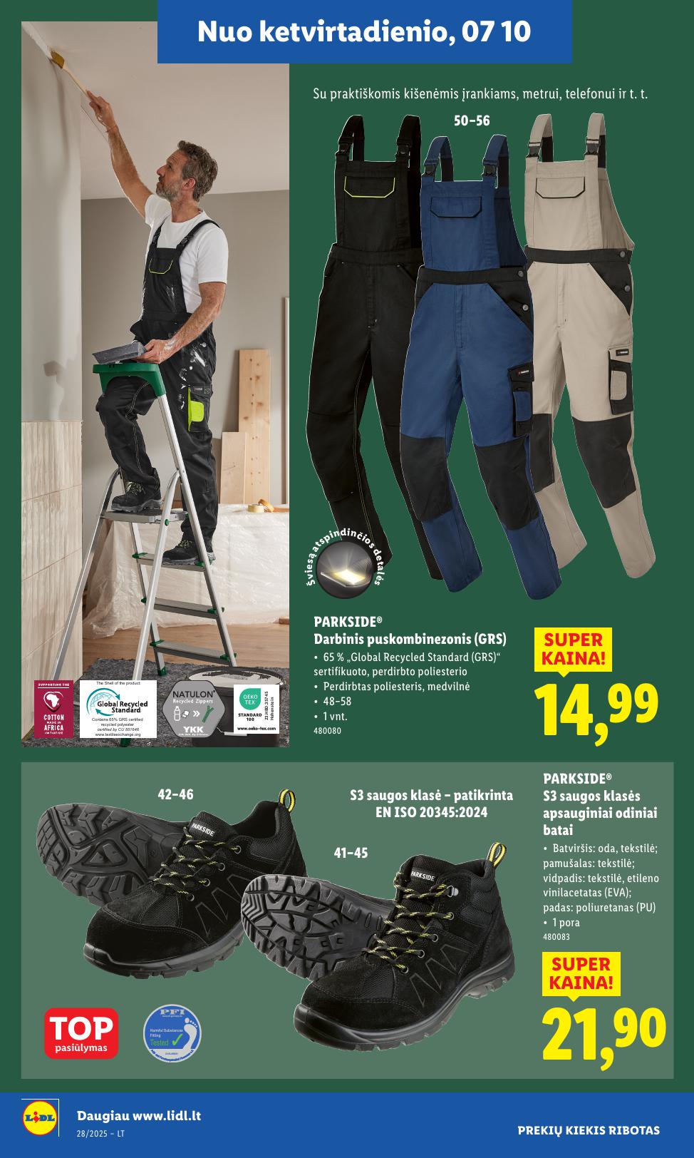 LIDL ne maisto prekių leidinys 2025.07.07 - 2025.07.13
