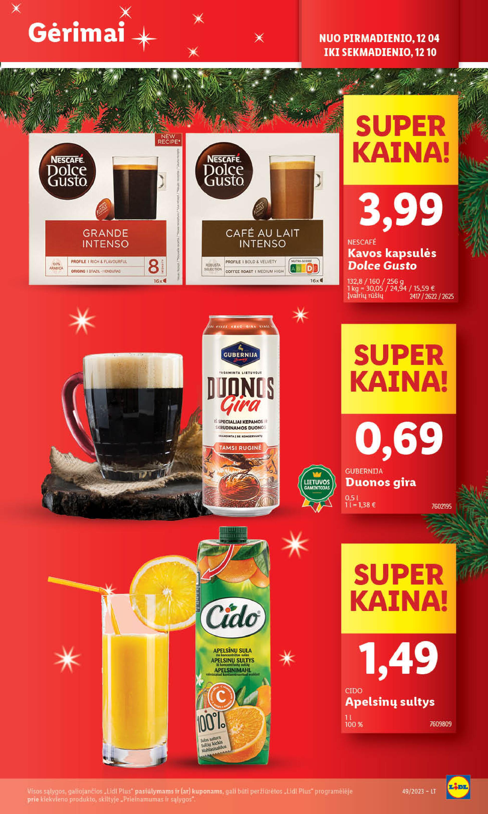 Naujausias LIDL kaininis katalogas 2023.12.04 - 2023.12.10