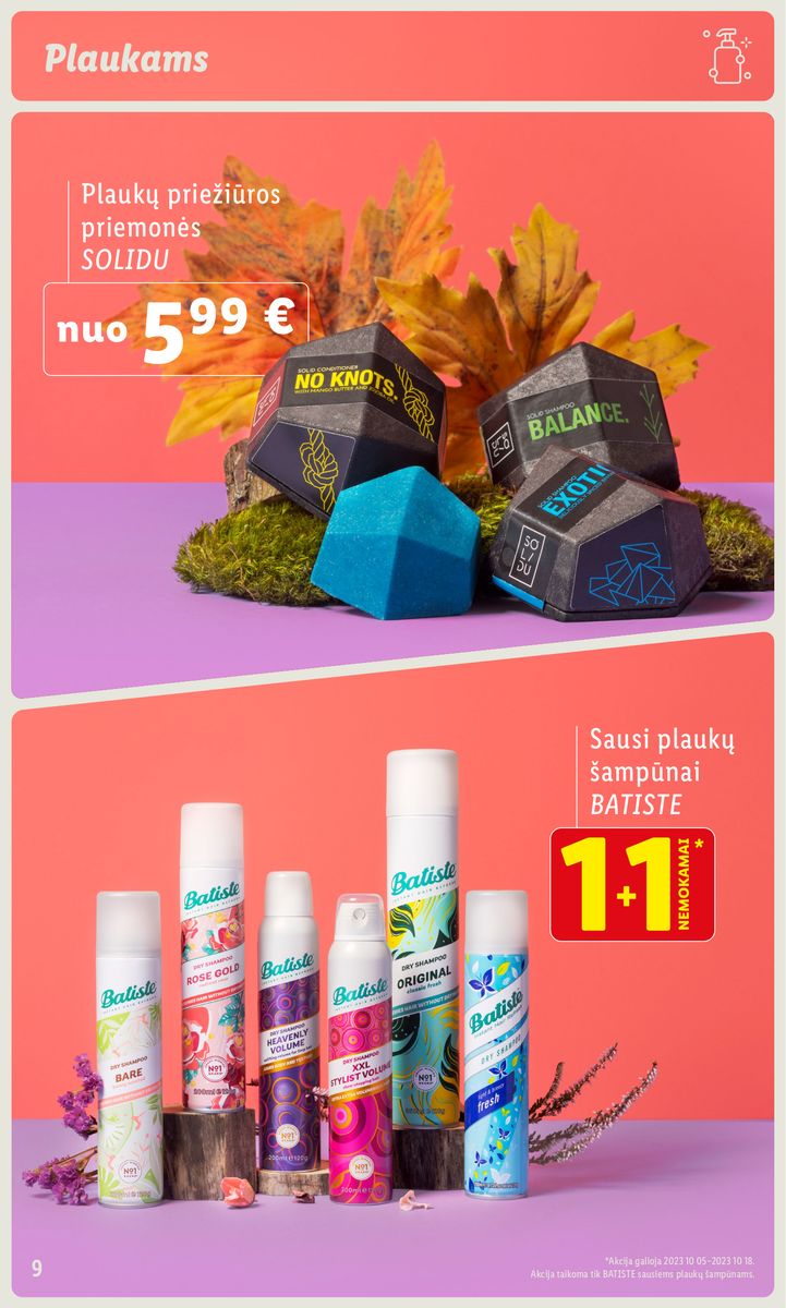 LIDL prekių katalogas "Grožio festivalis" galioja nuo 2023.10.05
