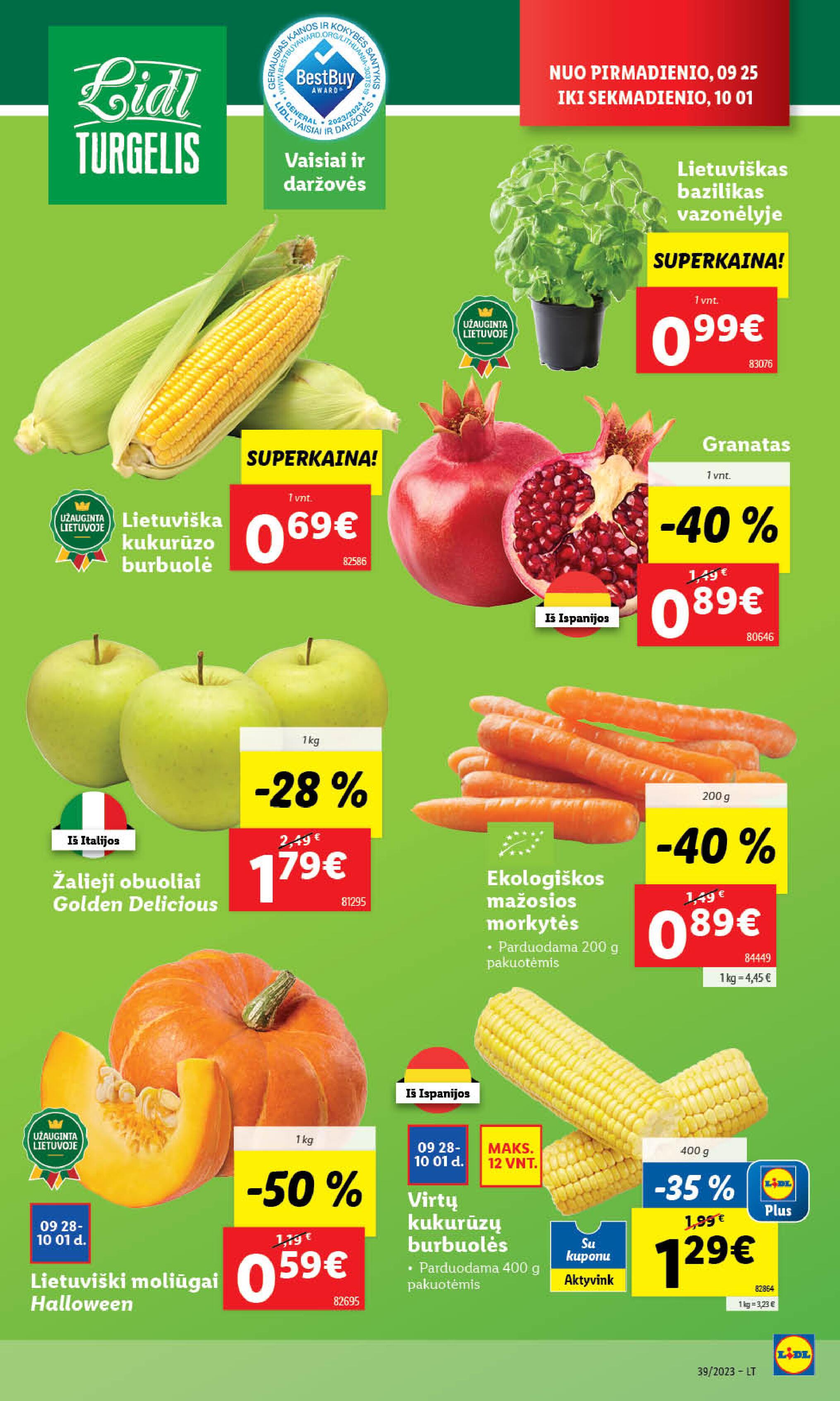 Naujausias LIDL kaininis katalogas 2023.09.25 - 2023.10.01
