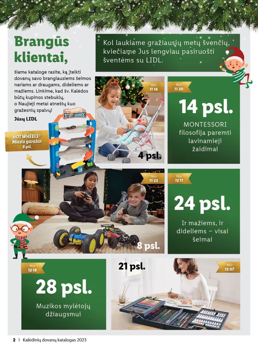LIDL Kalėdinių dovanų katalogas "Sukurkime Kalėdų stebuklą"