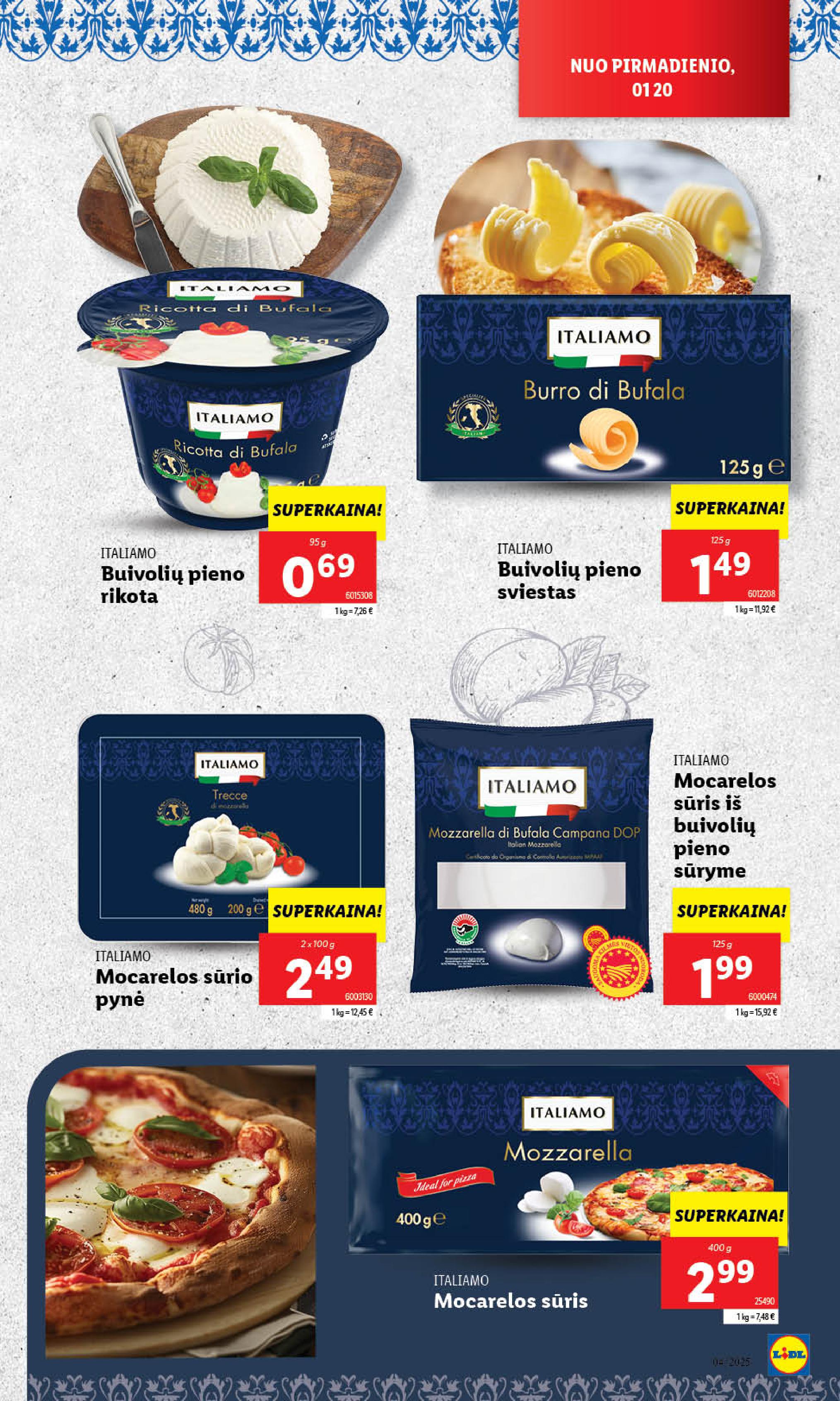 Naujausias LIDL kaininis katalogas 2025.01.20 - 2025.01.26