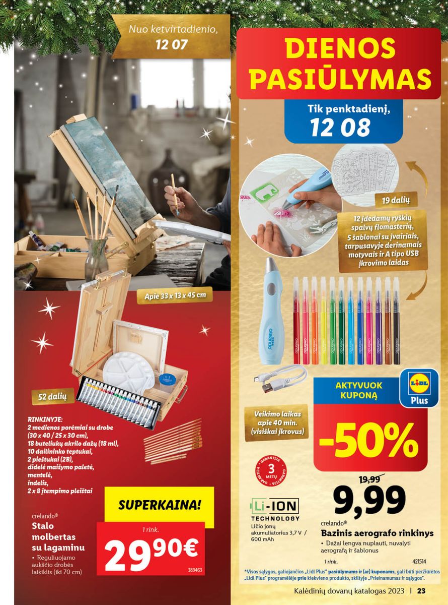 LIDL Kalėdinių dovanų katalogas "Sukurkime Kalėdų stebuklą"