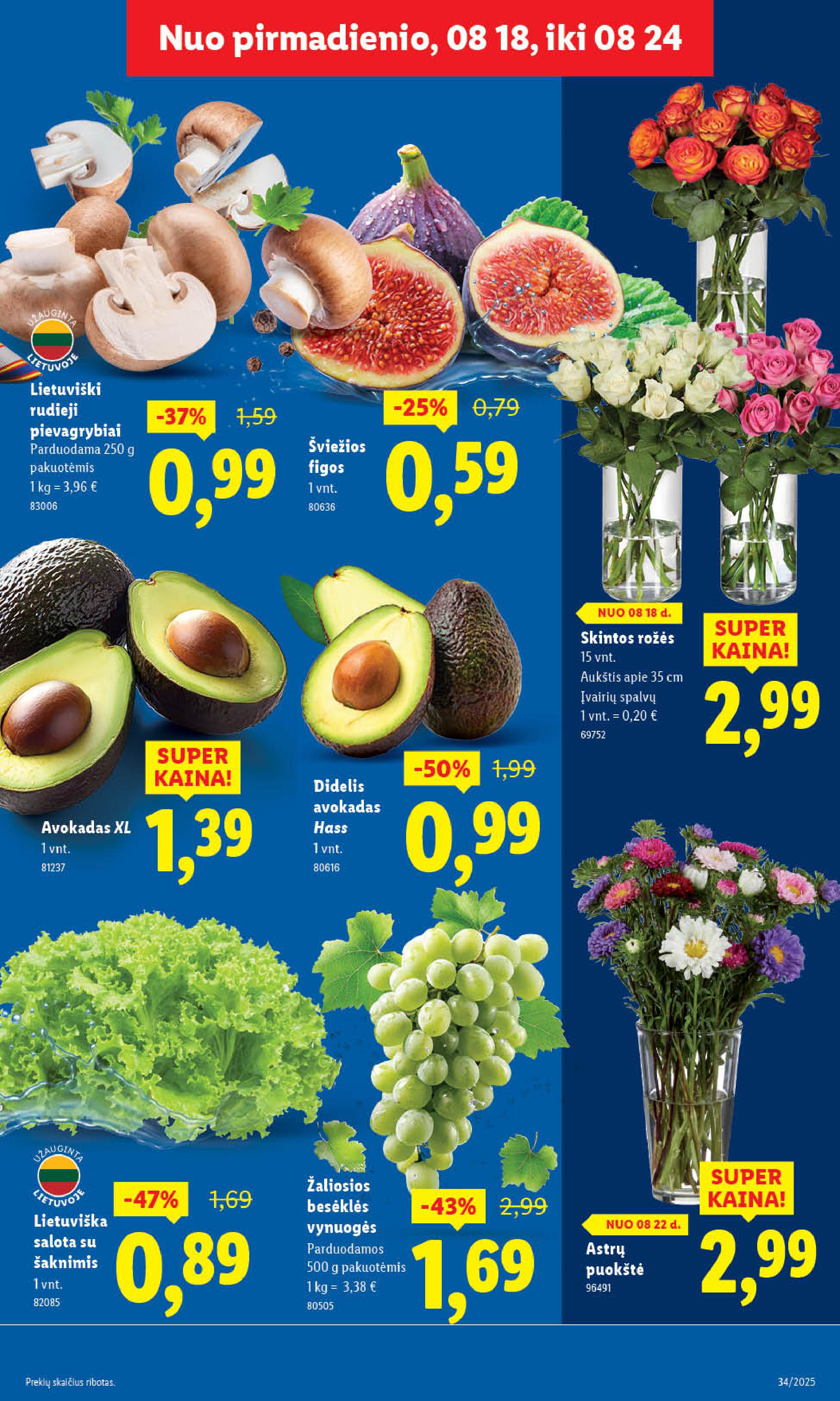 Naujausias LIDL kaininis katalogas 2025.08.18 - 2025.08.24