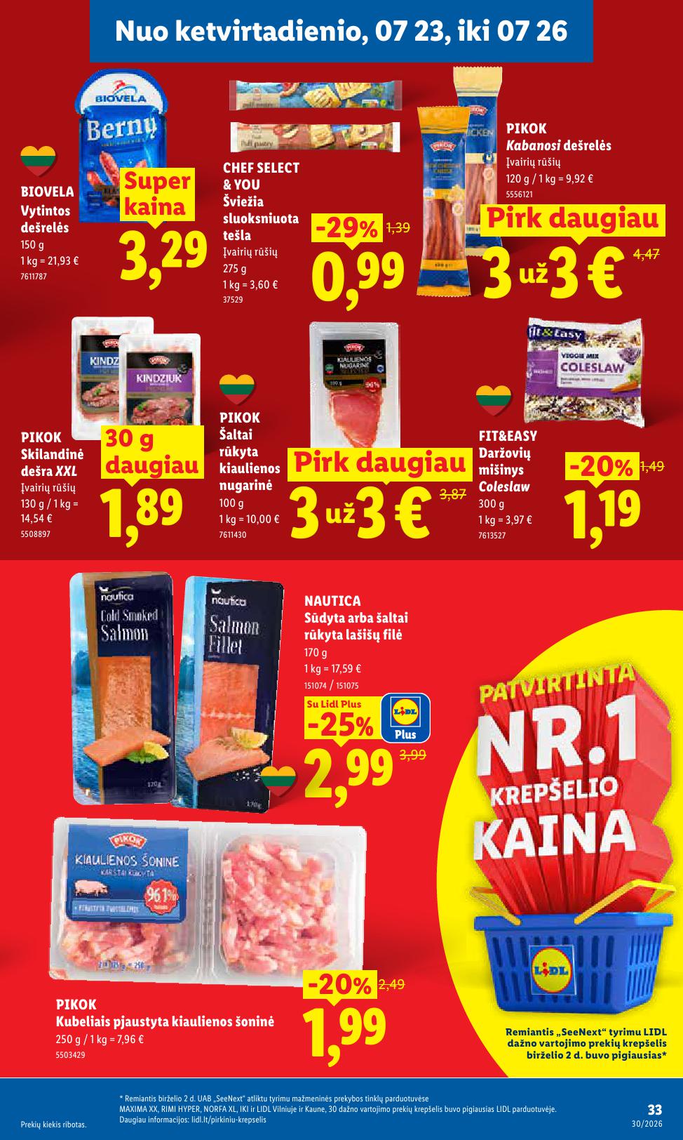 Naujausias LIDL kaininis katalogas 2026.07.20 - 2026.07.26