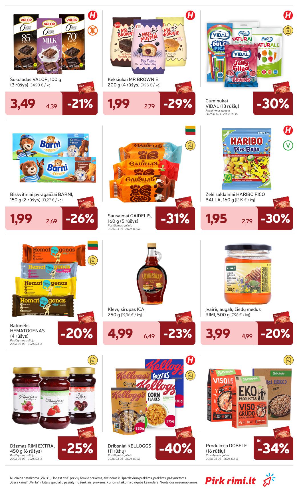 Naujausias RIMI kaininis katalogas 2026.03.10 - 2026.03.16
