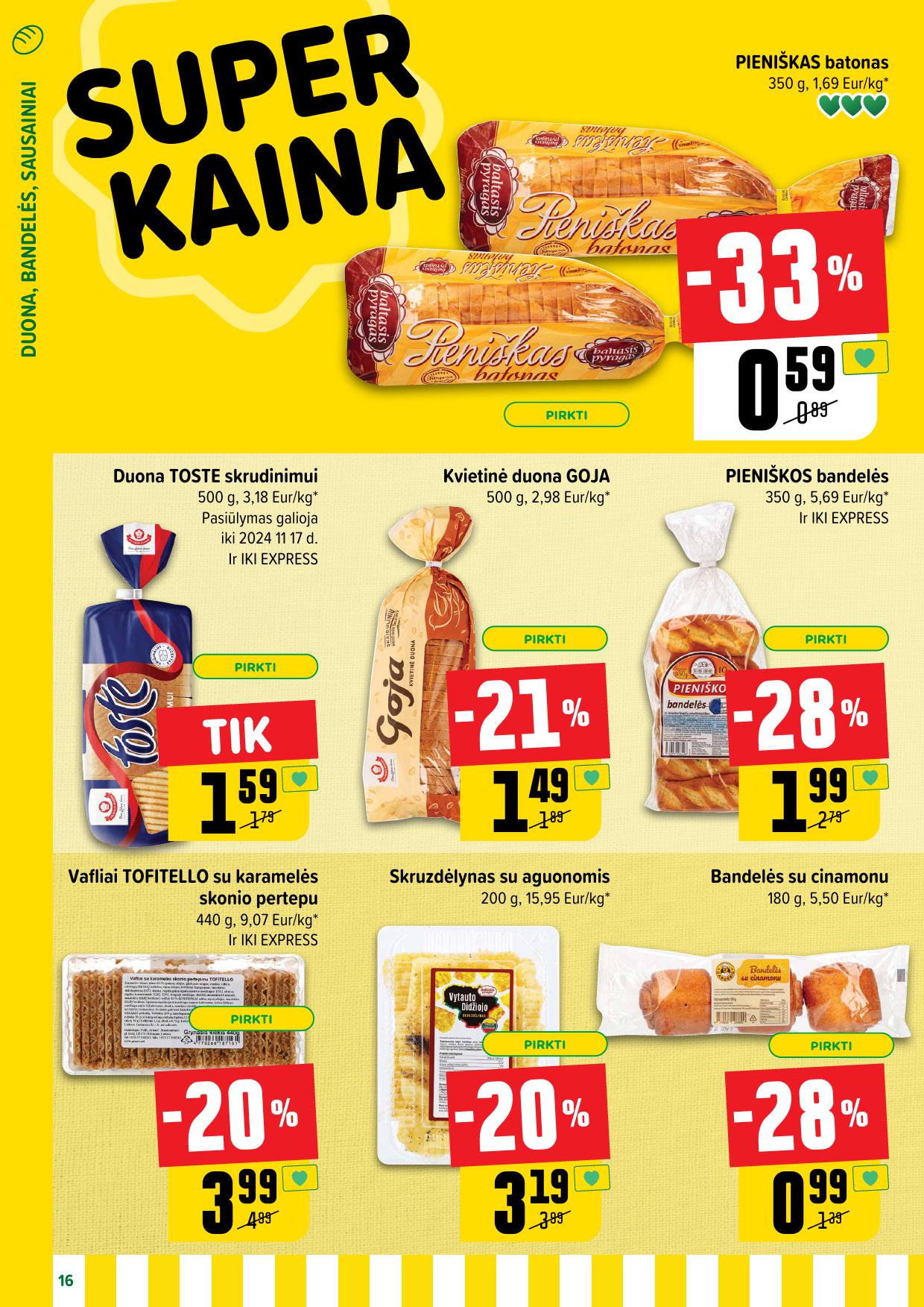 Naujausias IKI kaininis katalogas 2024.10.21 - 2024.10.27