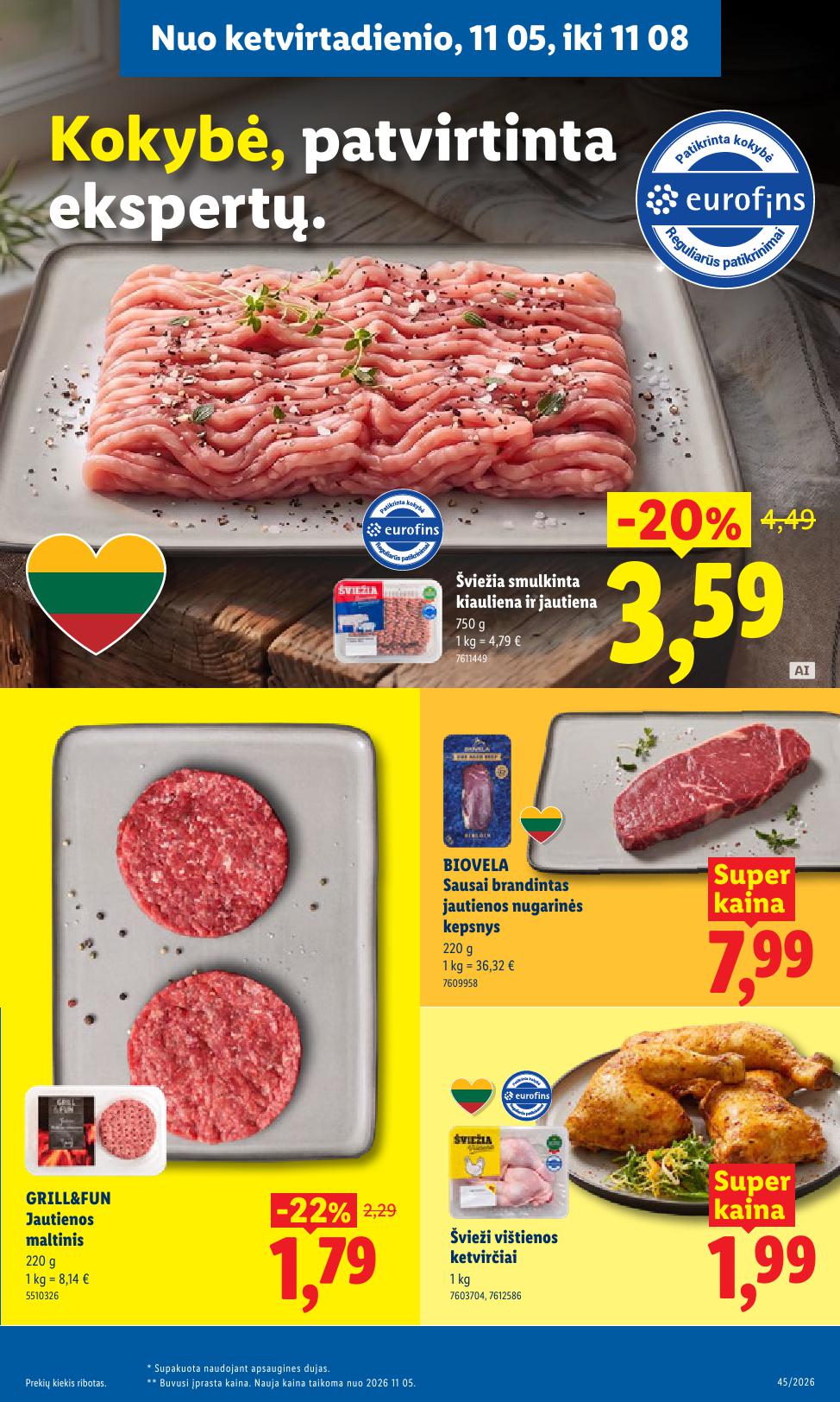 Naujausias LIDL kaininis katalogas 2026.11.02 - 2026.11.08
