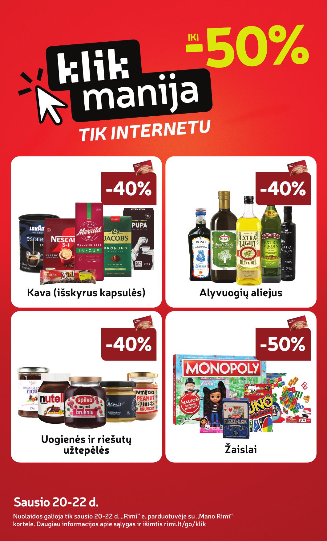 Naujausias RIMI kaininis katalogas 2026.01.20 - 2026.01.26