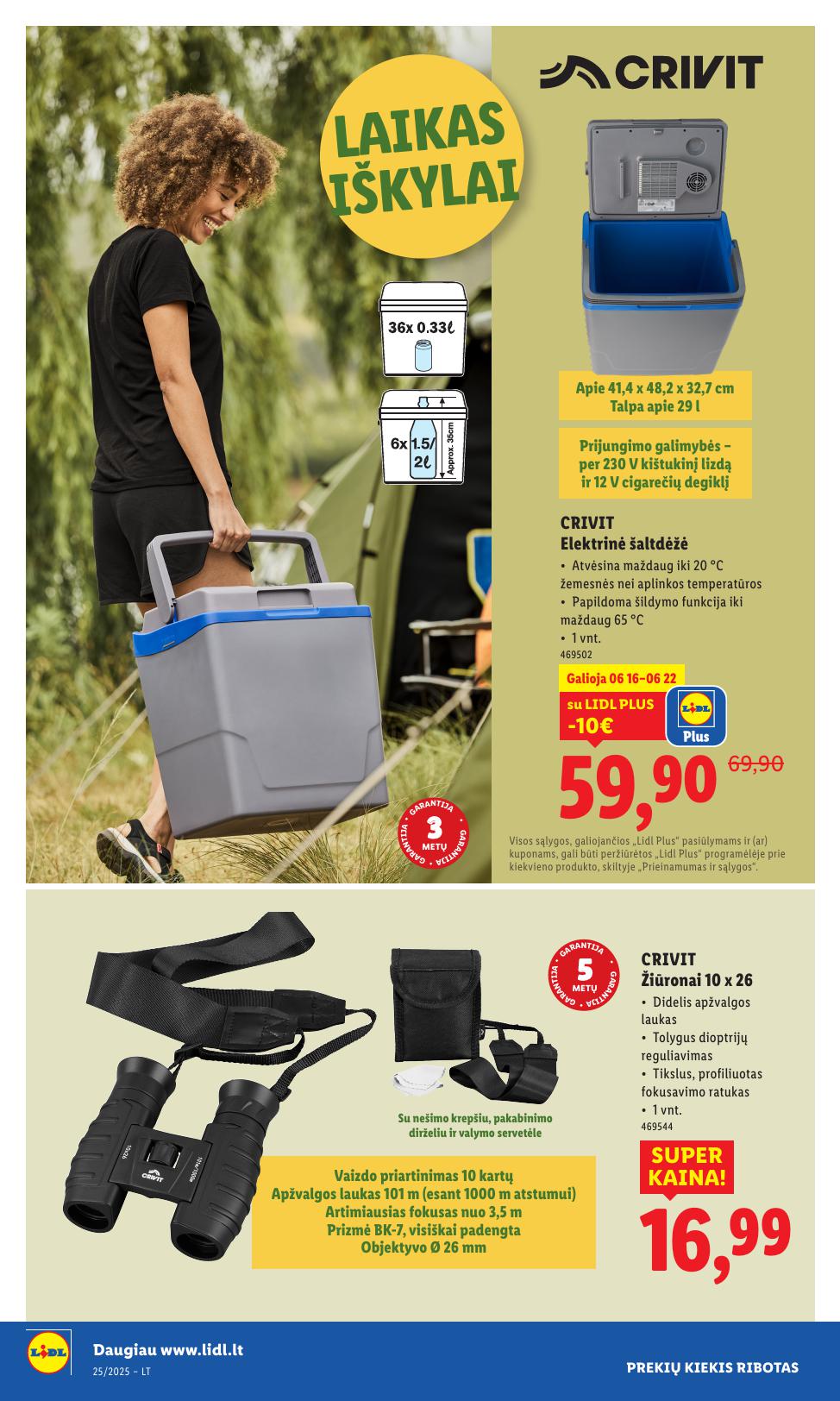 LIDL ne maisto prekių leidinys 2025.06.16 - 2025.06.22