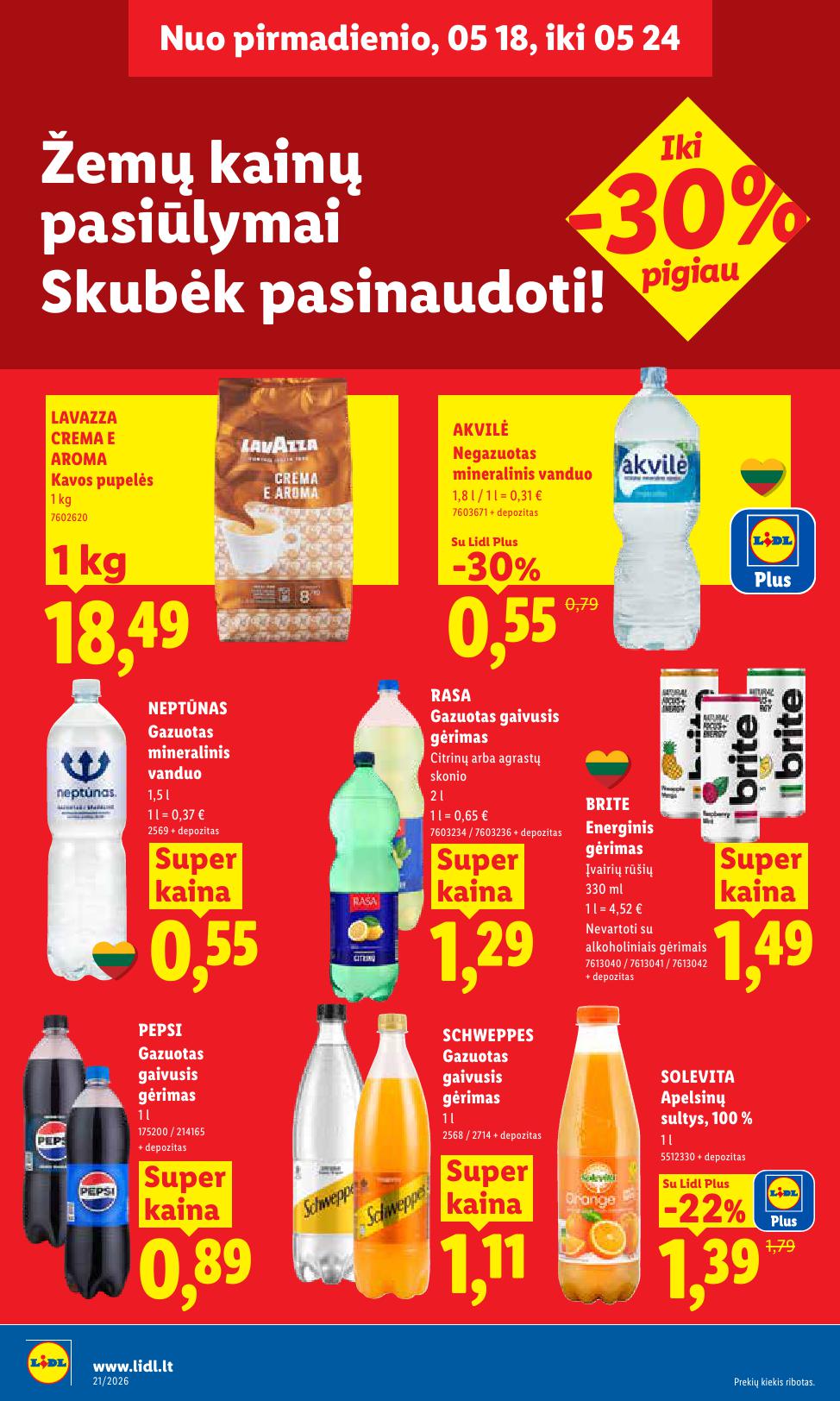 Naujausias LIDL kaininis katalogas 2026.05.18 - 2026.05.24