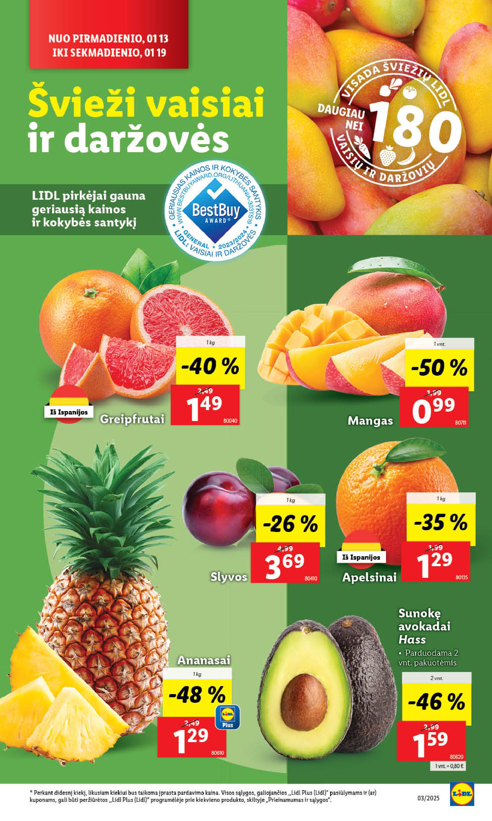 Naujausias LIDL kaininis katalogas 2025.01.13 - 2025.01.19