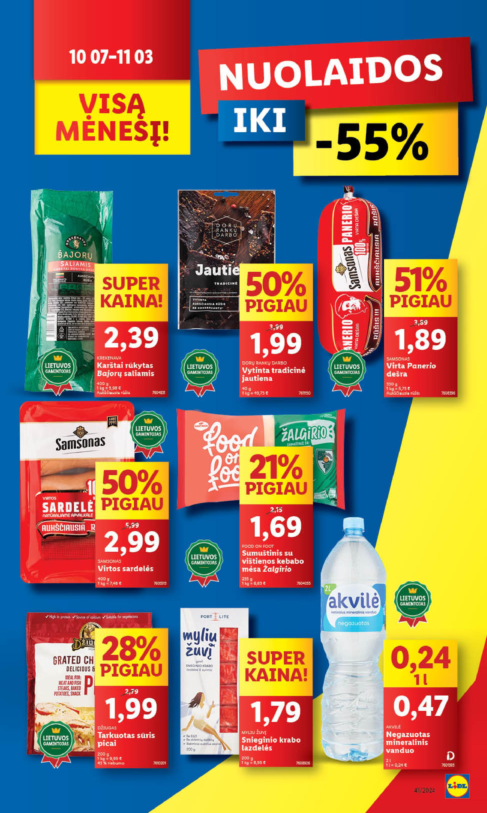 Naujausias LIDL kaininis katalogas 2024.10.07 - 2024.10.13