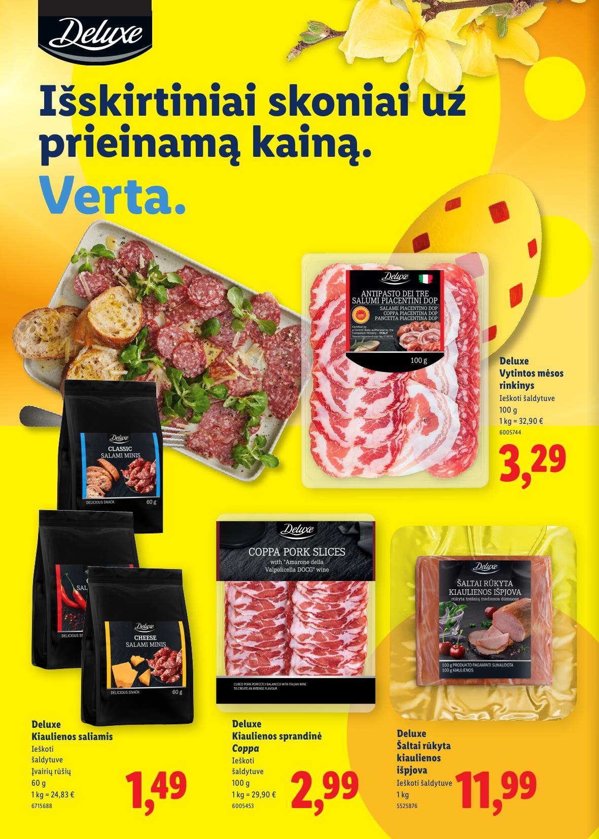 LIDL Velykinis katalogas "Velykos pilnos džiaugsmo"