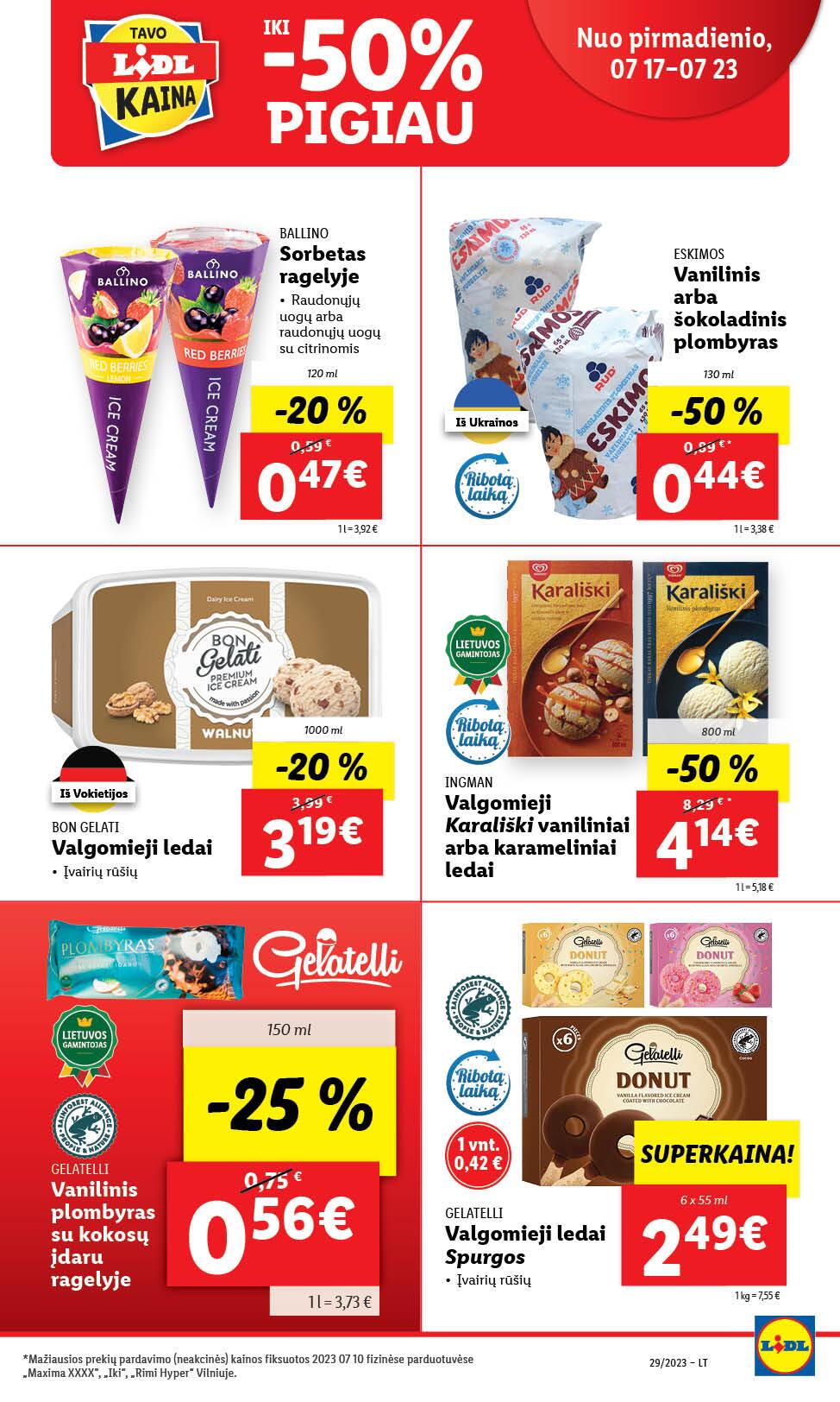 Naujausias LIDL kaininis katalogas 2023.07.17 - 2023.07.23