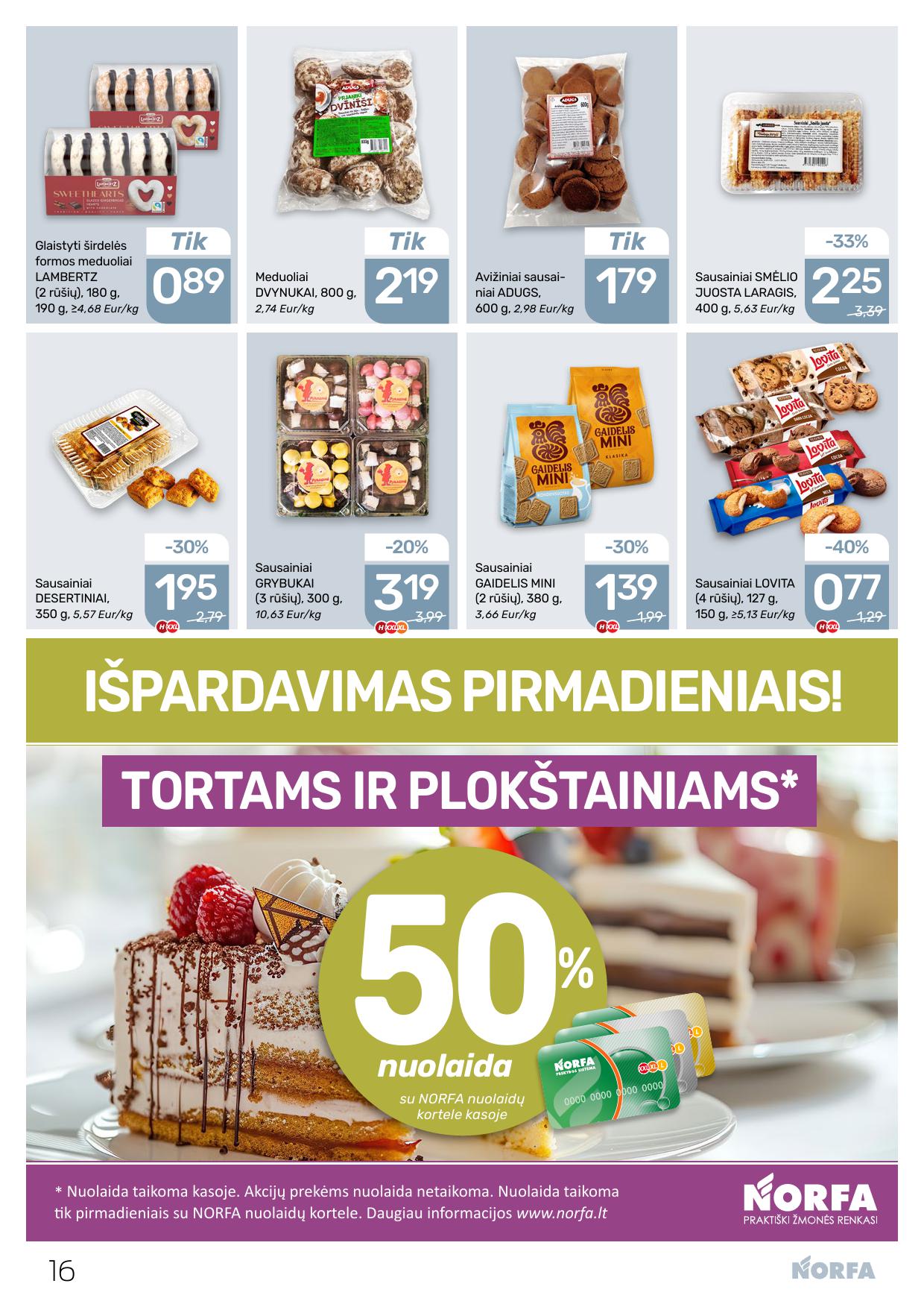 Naujausias NORFA kaininis katalogas 2026.03.05 - 2026.03.18