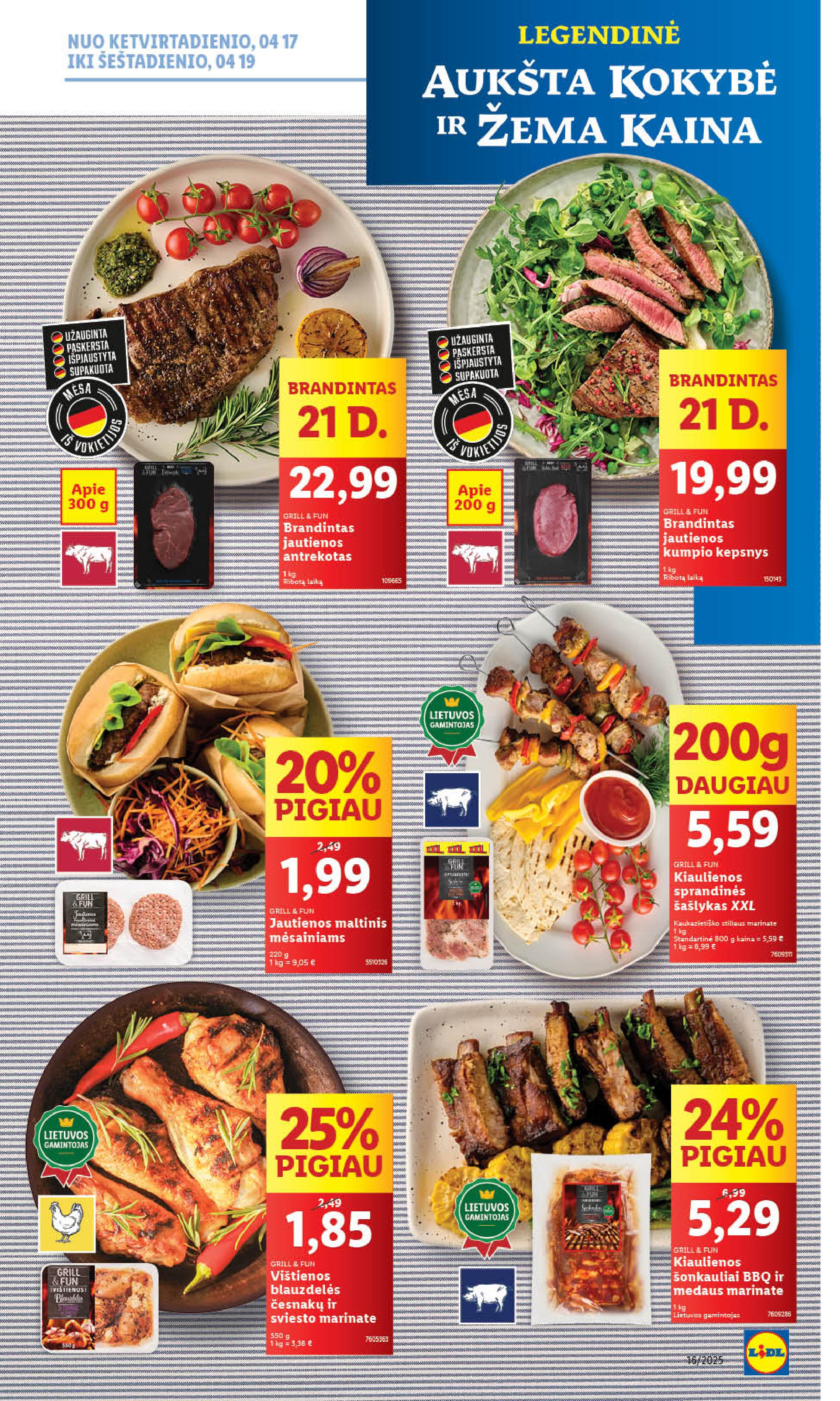 Naujausias LIDL kaininis katalogas 2025.04.14 - 2025.04.19