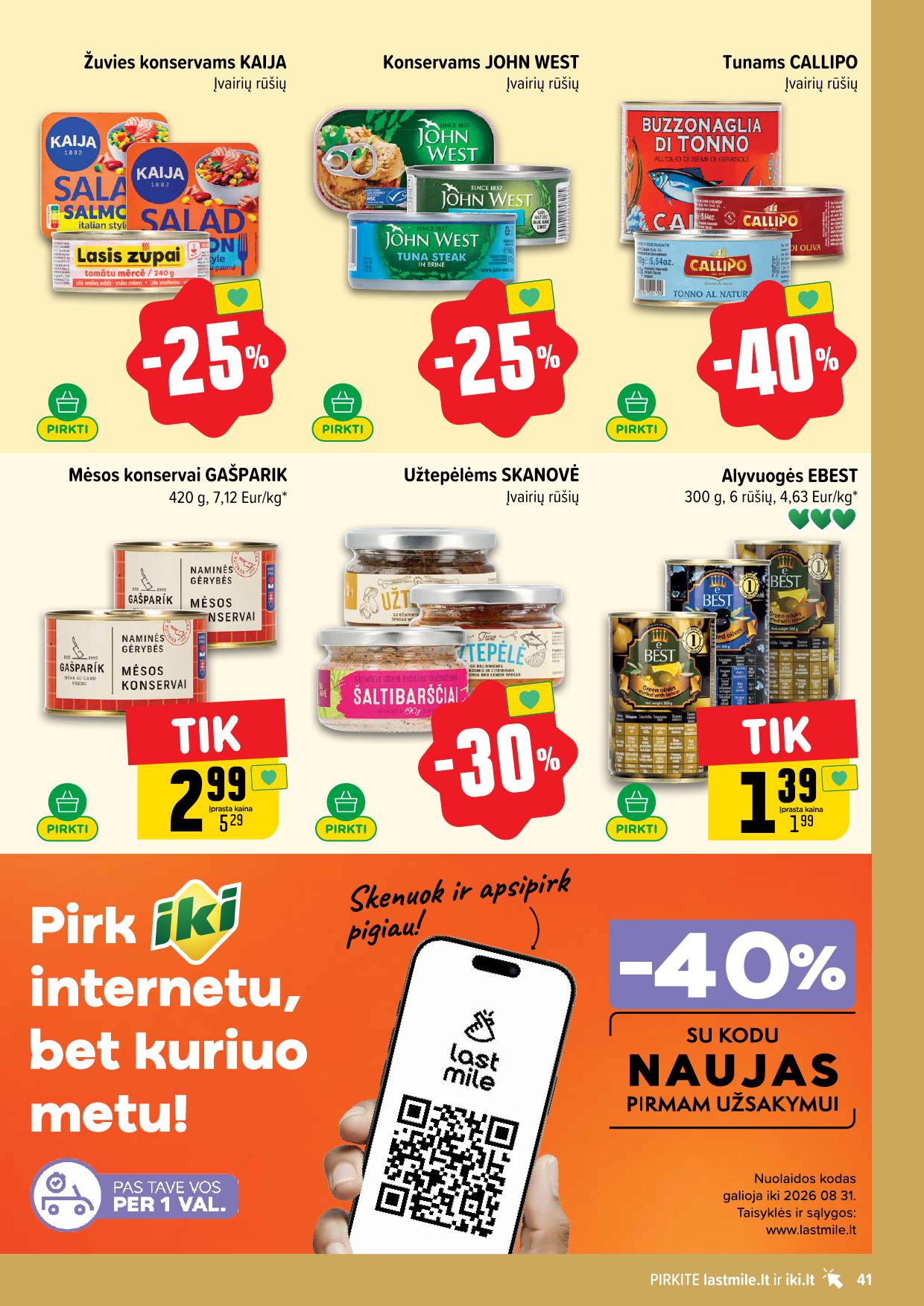 Naujausias IKI kaininis katalogas 2026.08.17 - 2026.08.23