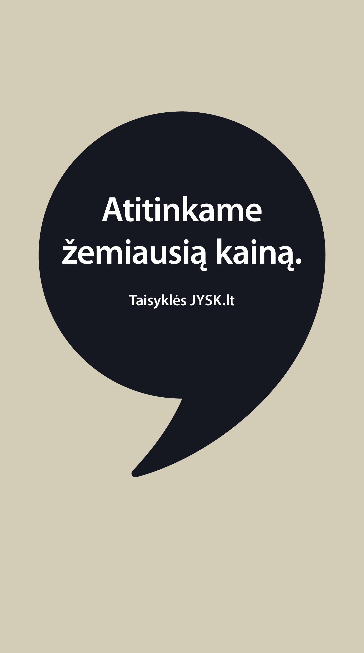 JYSK akcijų ir nuolaidų leidinys galioja 2025.08.12 - 2025.08.25