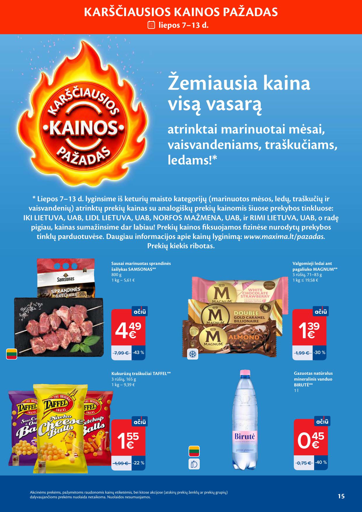 Naujausias MAXIMA kaininis katalogas 2026.07.07 - 2026.07.13