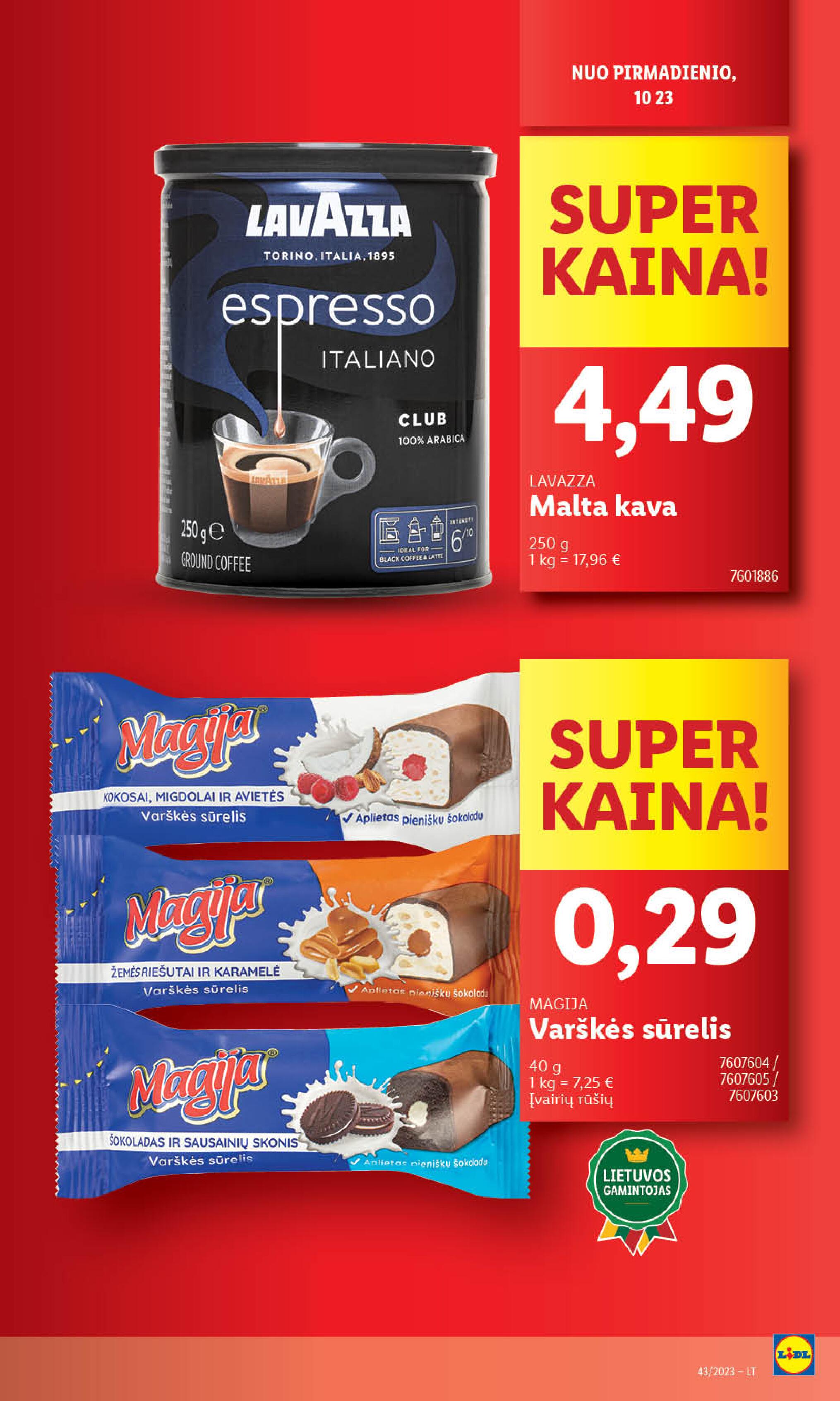 Naujausias LIDL kaininis katalogas 2023.10.23 - 2023.10.29