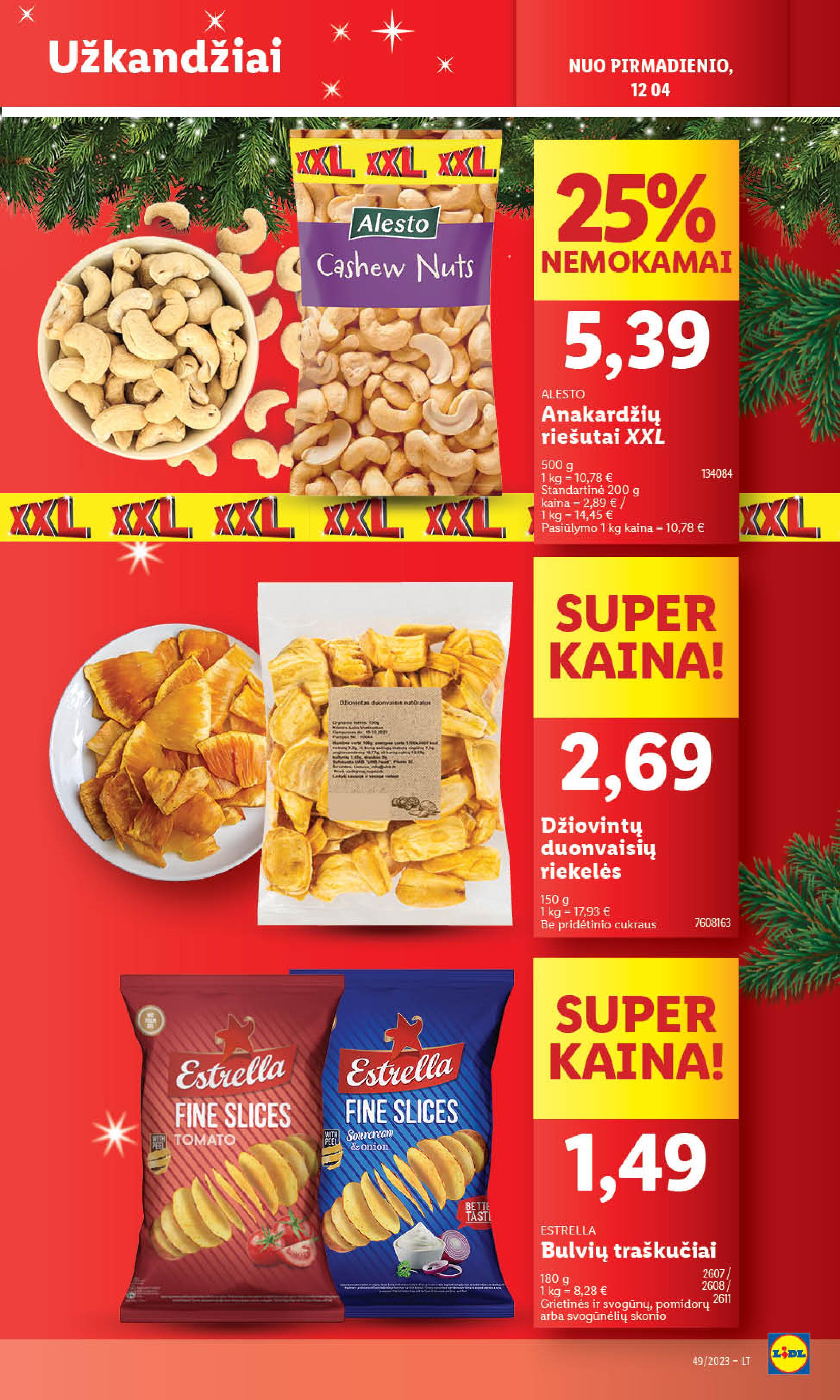 Naujausias LIDL kaininis katalogas 2023.12.04 - 2023.12.10