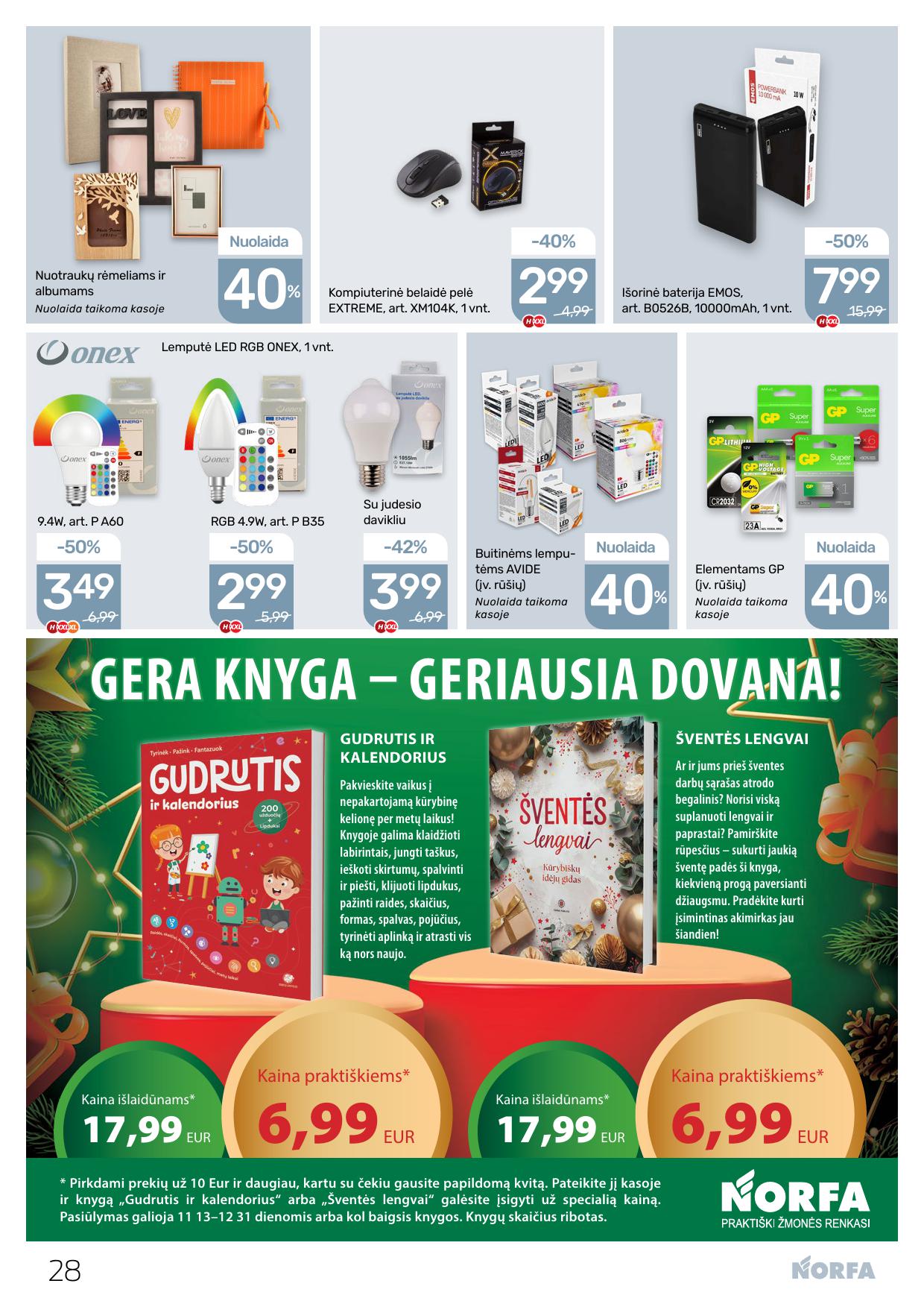 Naujausias NORFA kaininis katalogas 2025.11.13 - 2025.11.26