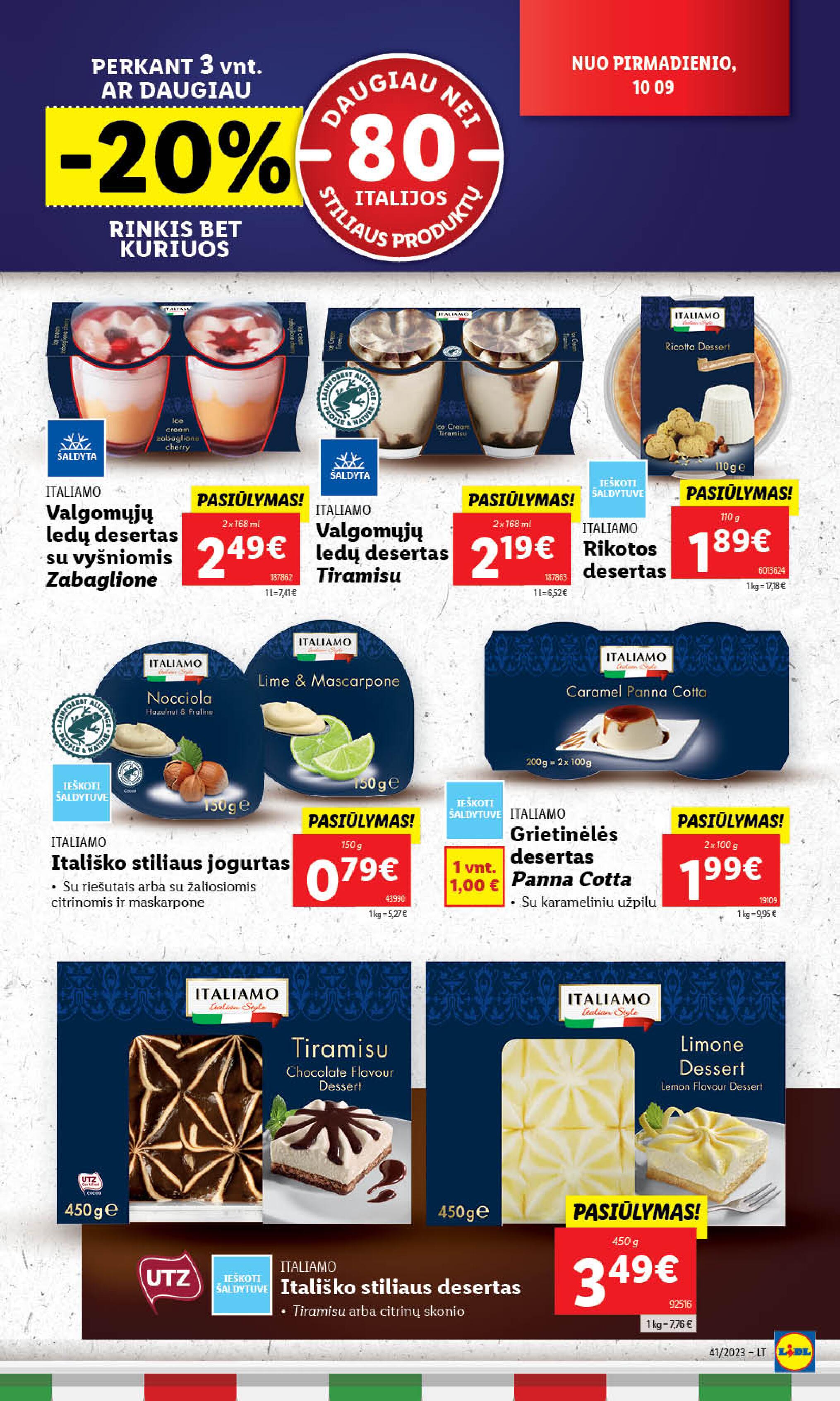 Naujausias LIDL kaininis katalogas 2023.10.09 - 2023.10.15